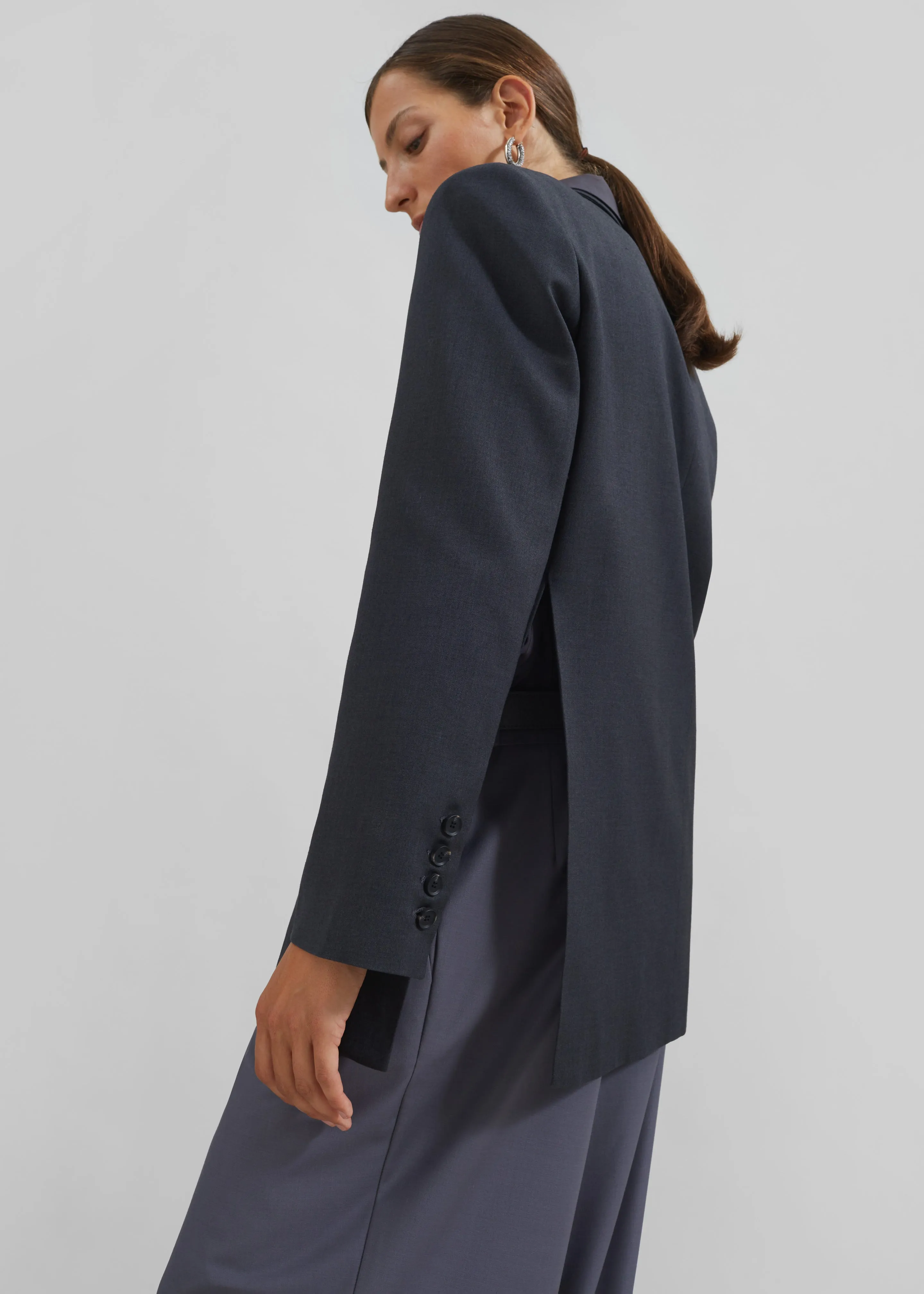 Mazie Blazer - Charcoal sold by Frankie Shop product image thumbnail 4