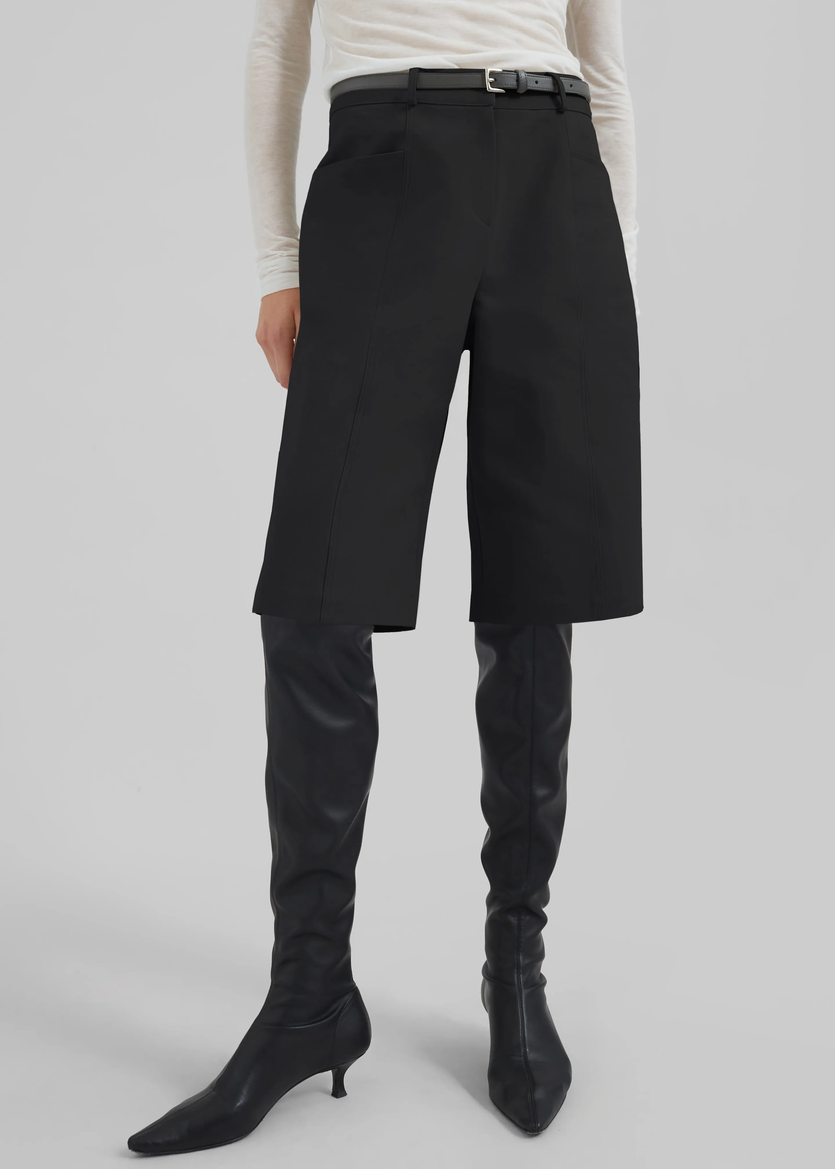 Cairo Bermuda Shorts - Black sold by Frankie Shop