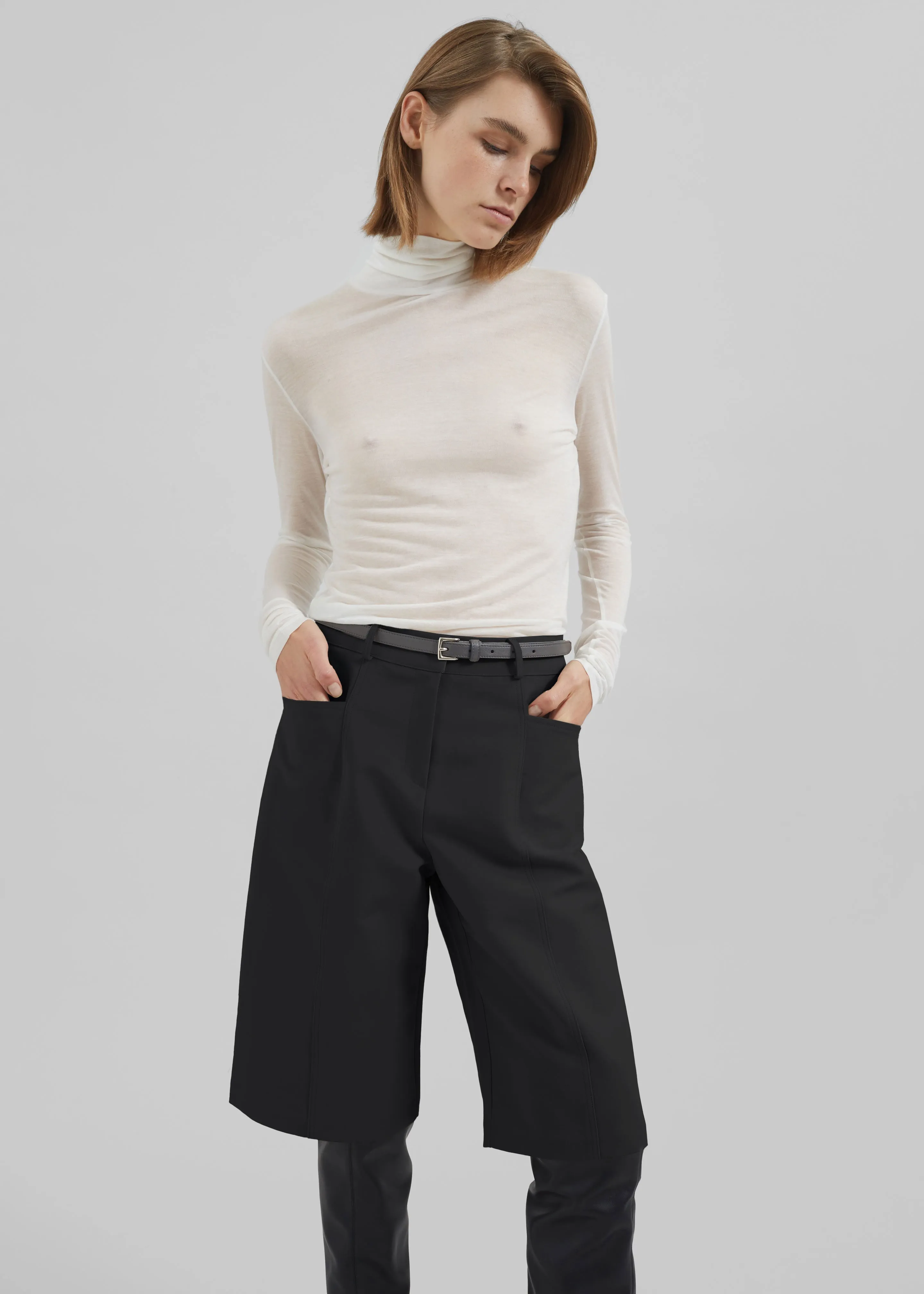 Cairo Bermuda Shorts - Black sold by Frankie Shop product image thumbnail 4