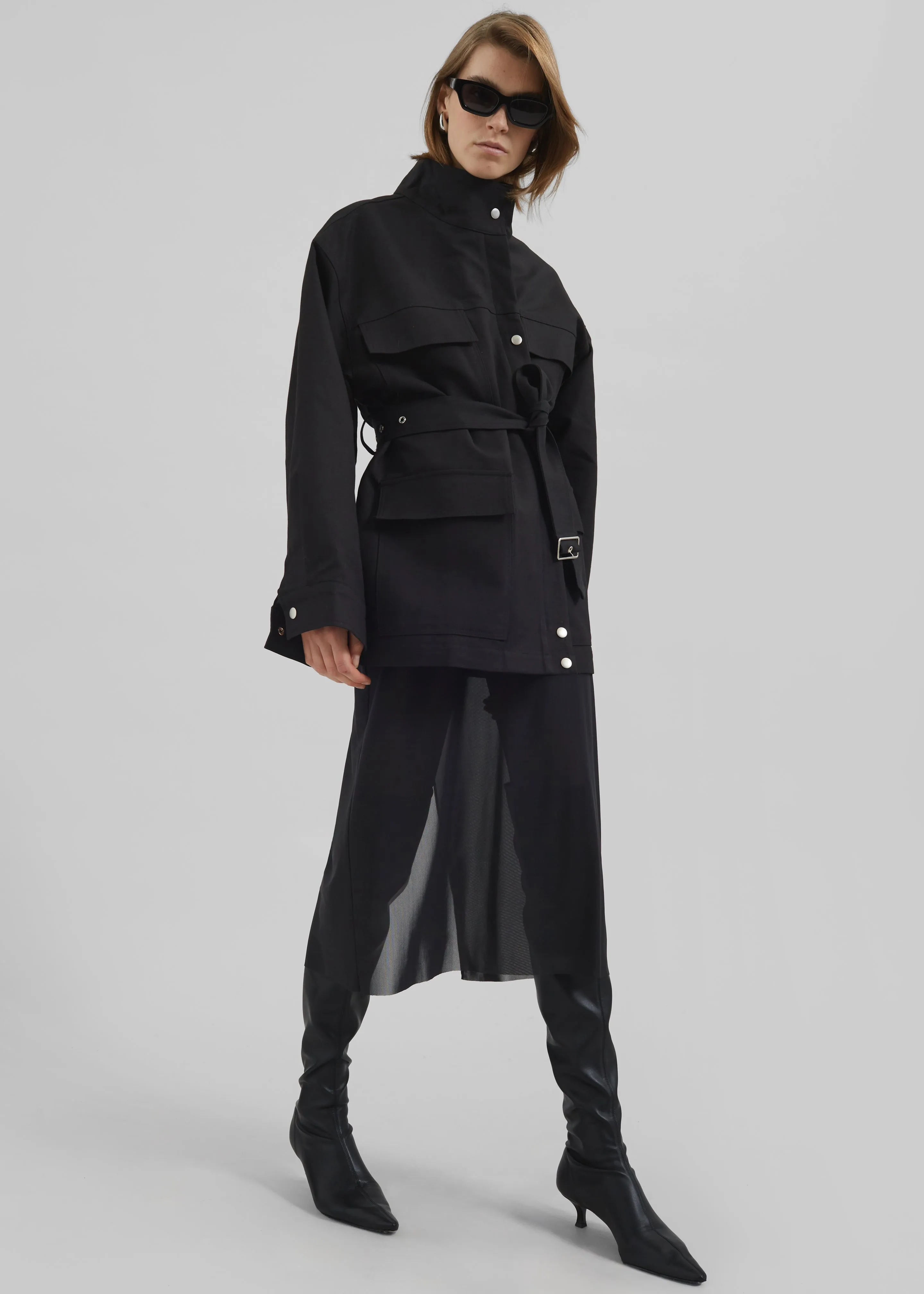 Cairo Safari Jacket - Black sold by Frankie Shop