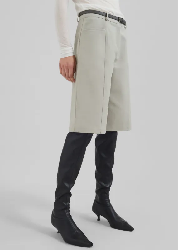 Cairo Bermuda Shorts - Light Beige sold by Frankie Shop