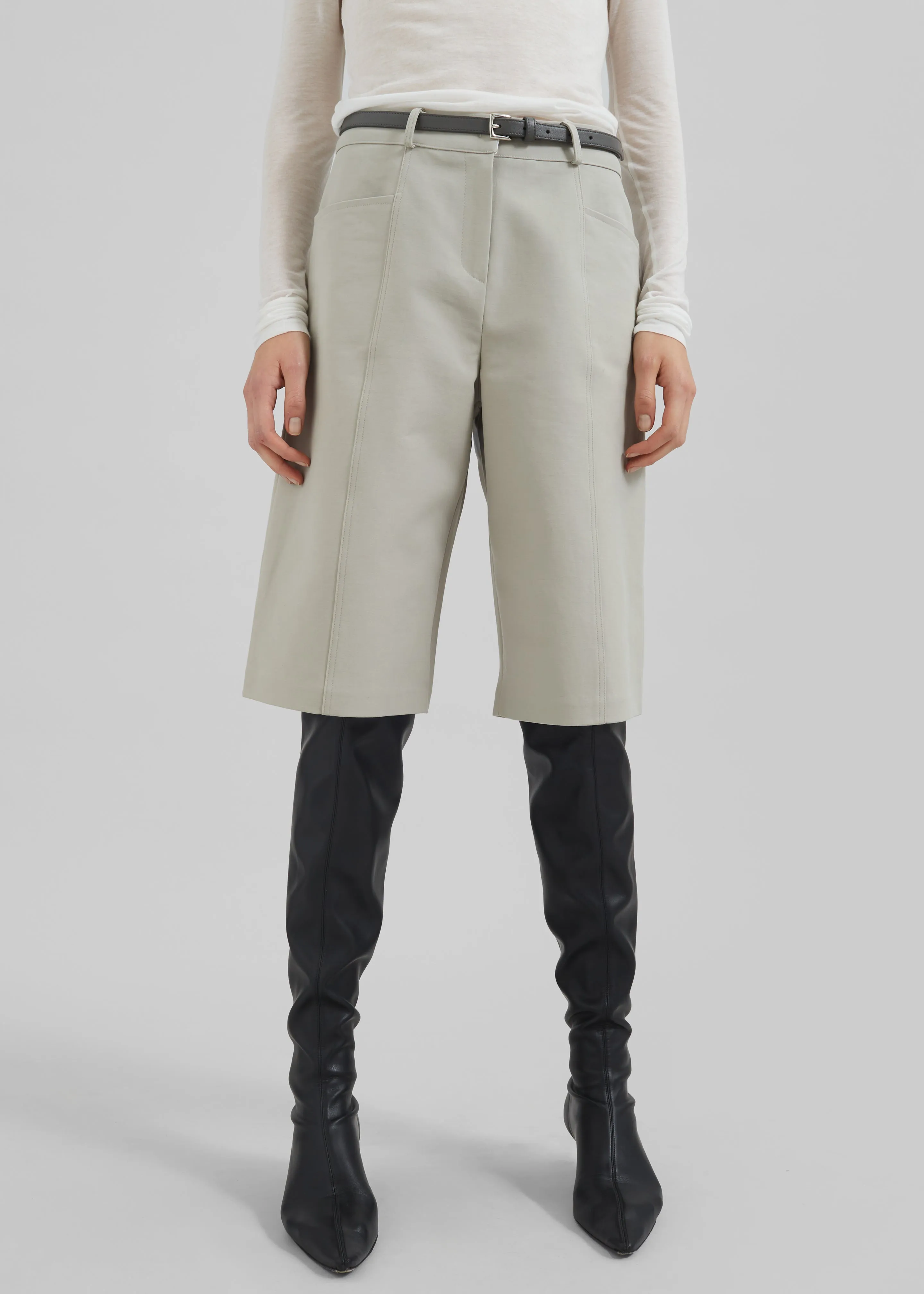 Cairo Bermuda Shorts - Light Beige sold by Frankie Shop product image thumbnail 4