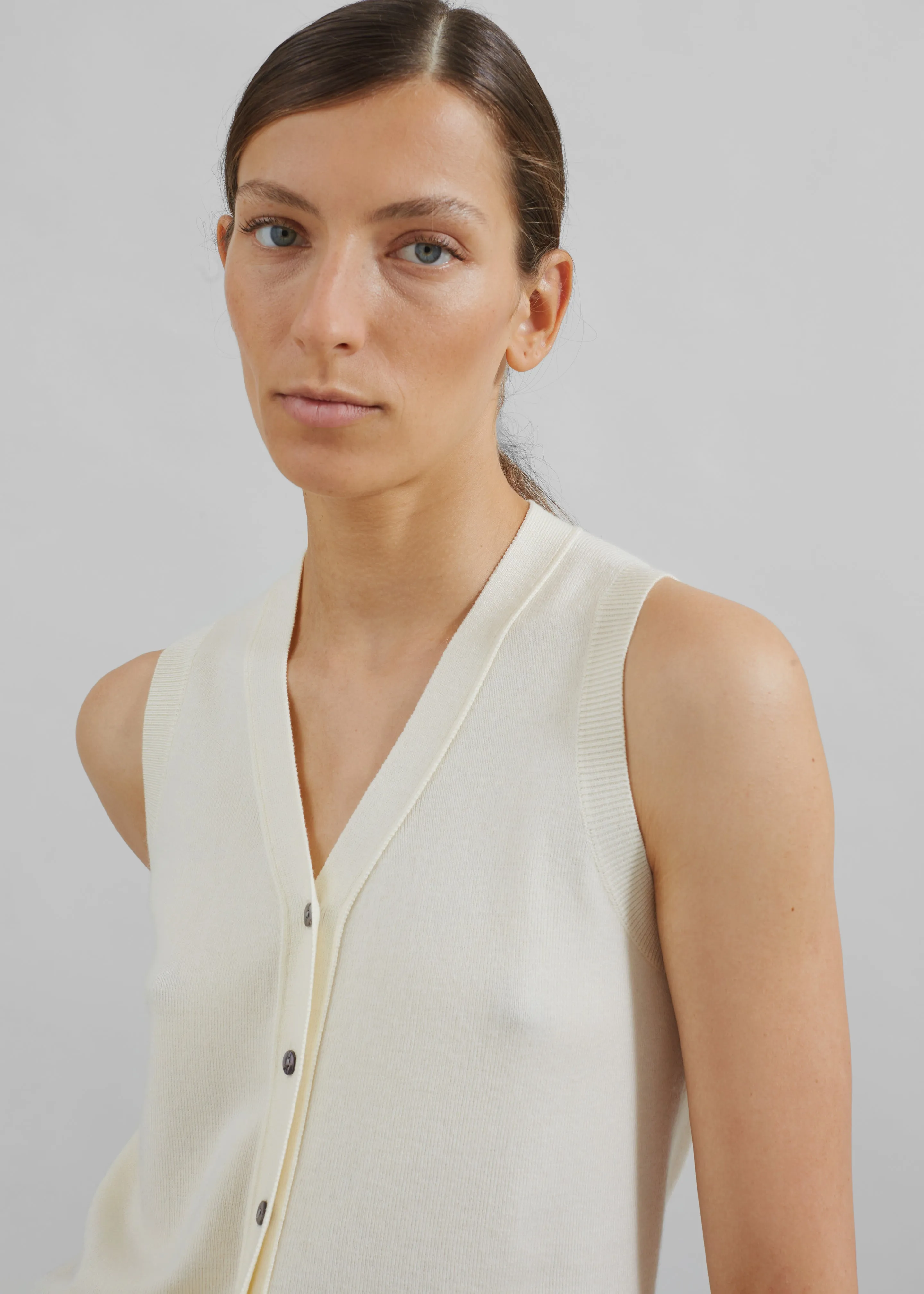 Samah Knit Vest - Ivory sold by Frankie Shop product image thumbnail 3