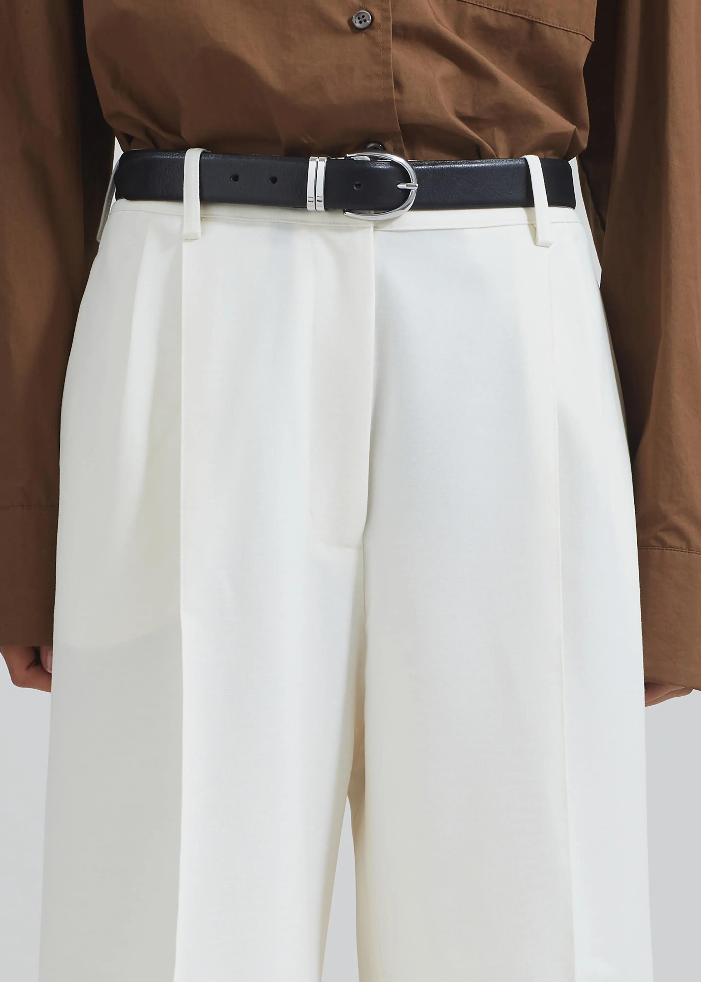 Ora Leather Belt - Black/Silver sold by Frankie Shop product image thumbnail 2