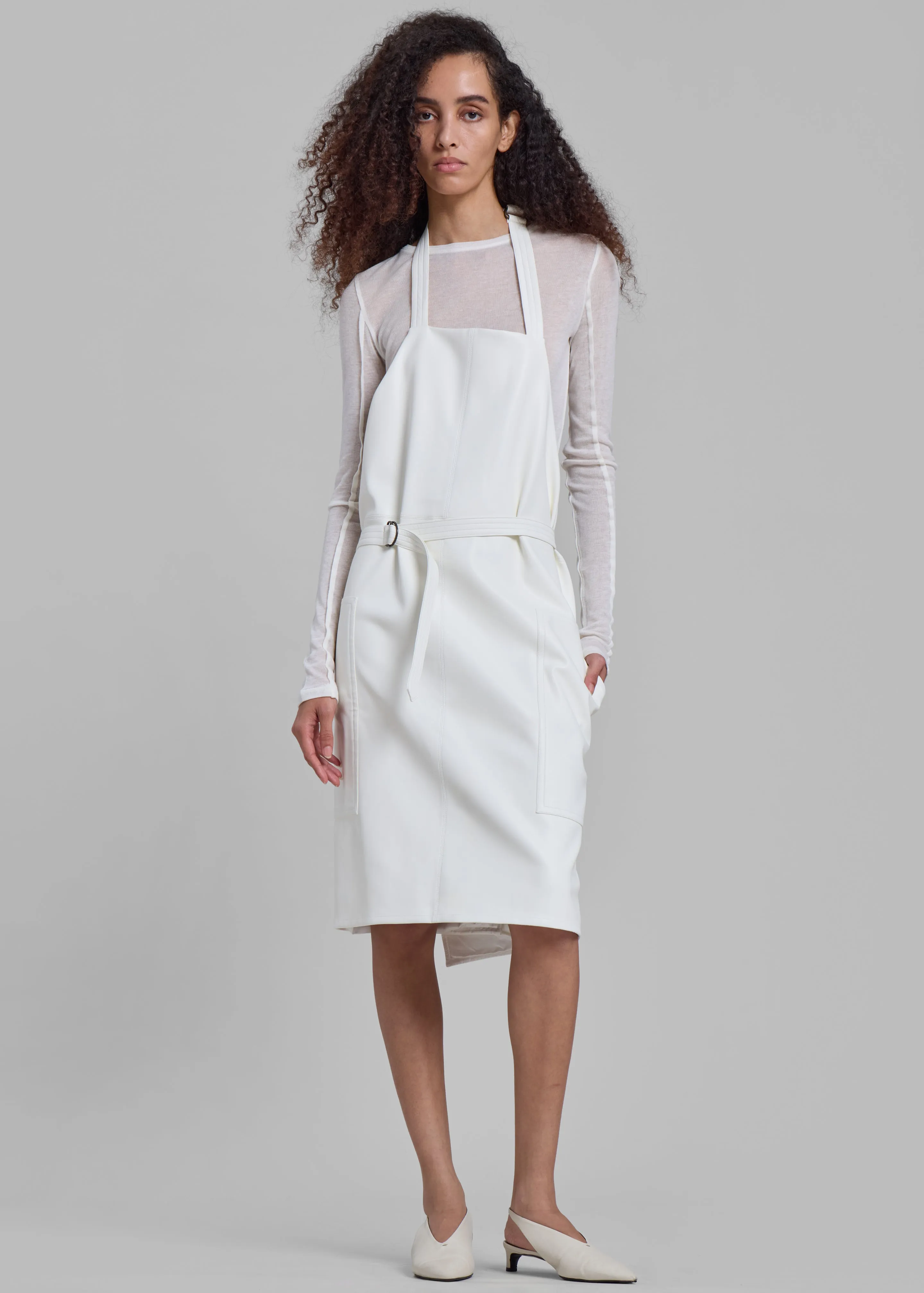 Bevza Fartukh Dress - White sold by Frankie Shop product image thumbnail 2