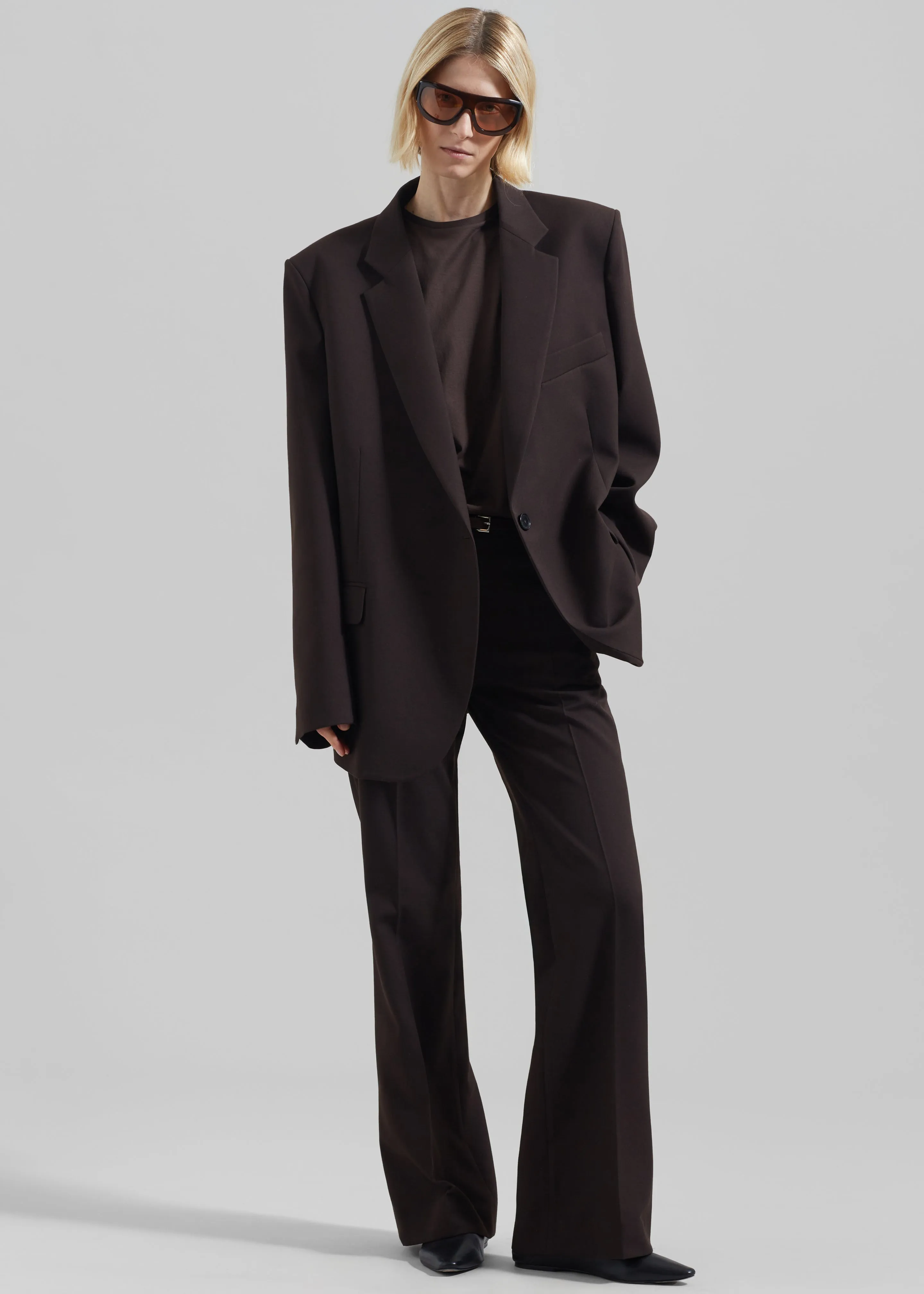 Lyra Oversized Blazer - Brown sold by Frankie Shop product image thumbnail 2