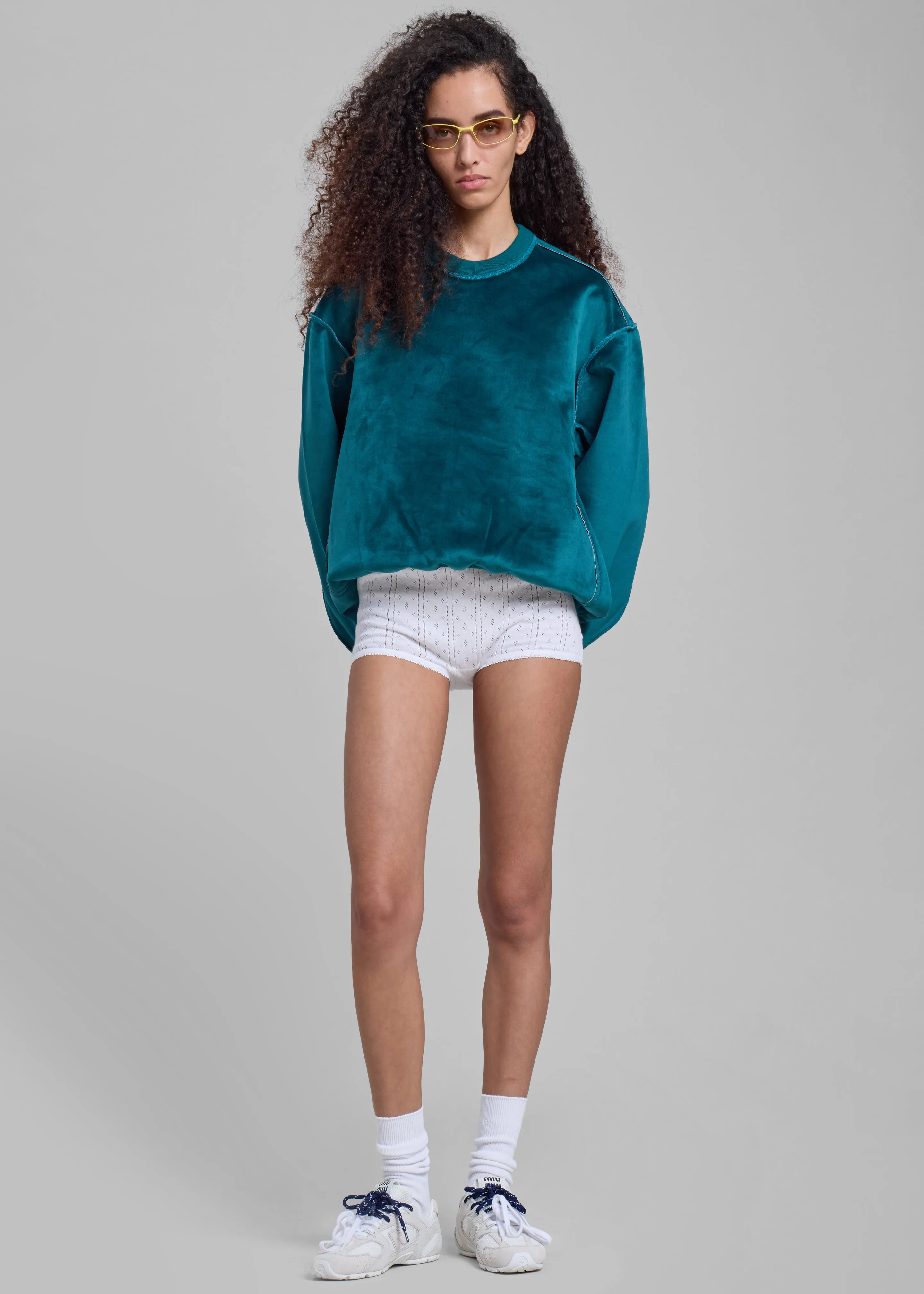 JW Anderson Bonded Sweatshirt - Deep Teal sold by Frankie Shop product image thumbnail 5