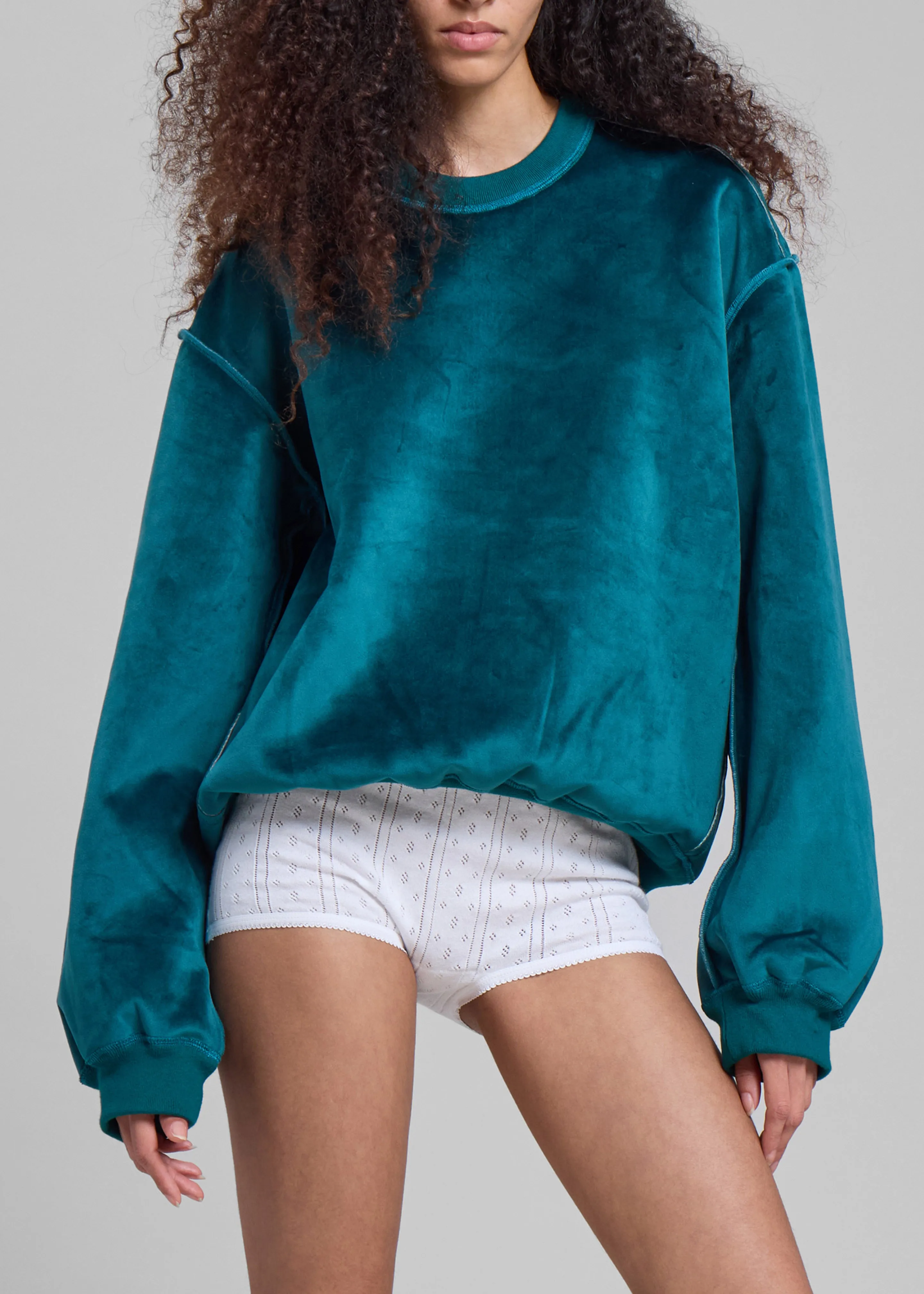JW Anderson Bonded Sweatshirt - Deep Teal sold by Frankie Shop product image thumbnail 2