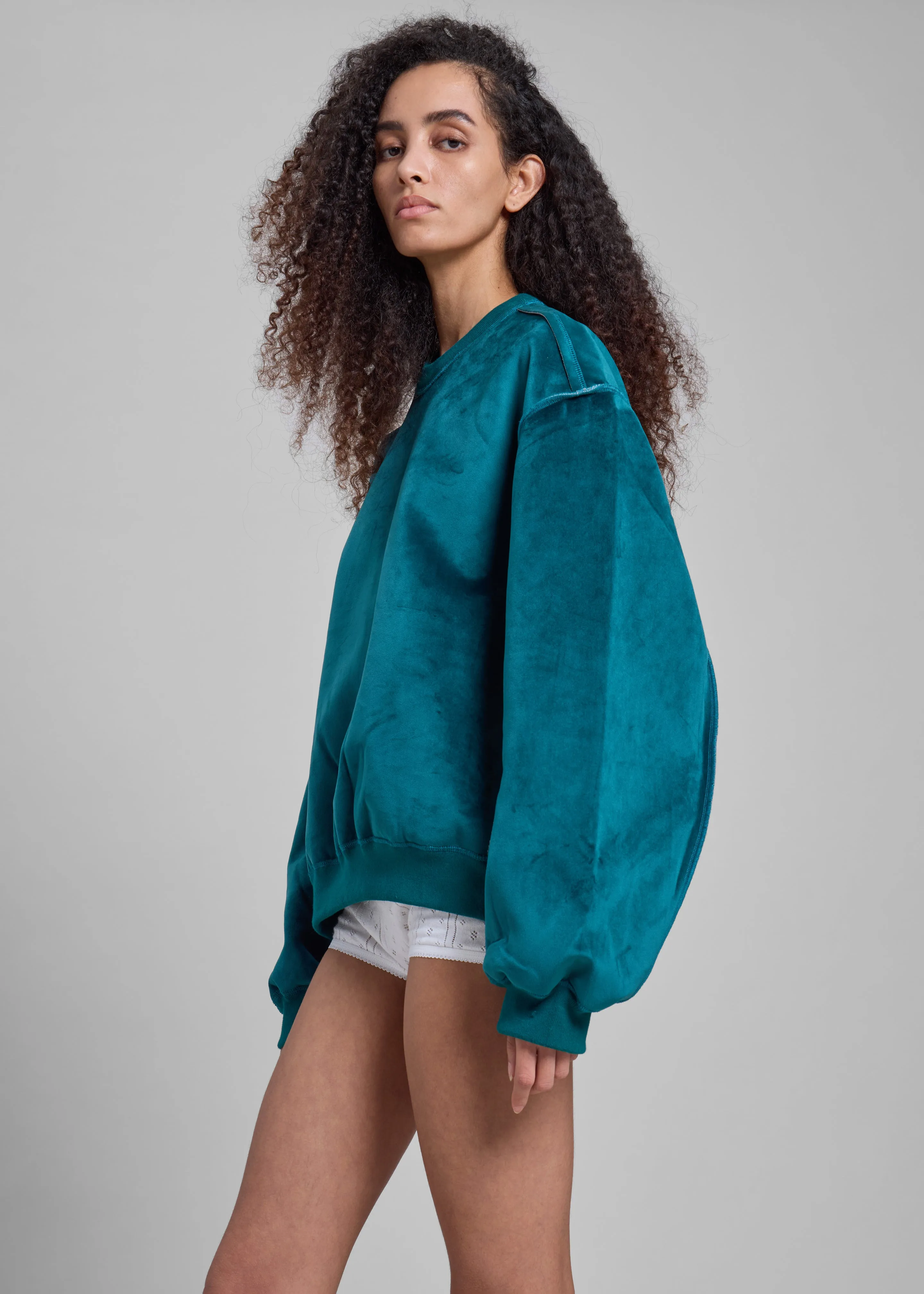JW Anderson Bonded Sweatshirt - Deep Teal sold by Frankie Shop product image thumbnail 4