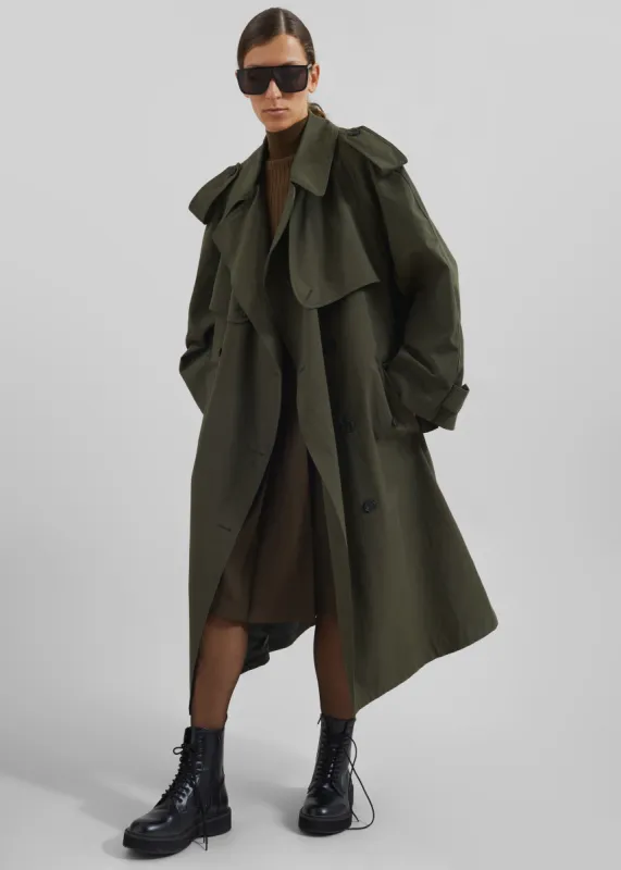 Tromso Convertible Trench - Khaki sold by Frankie Shop