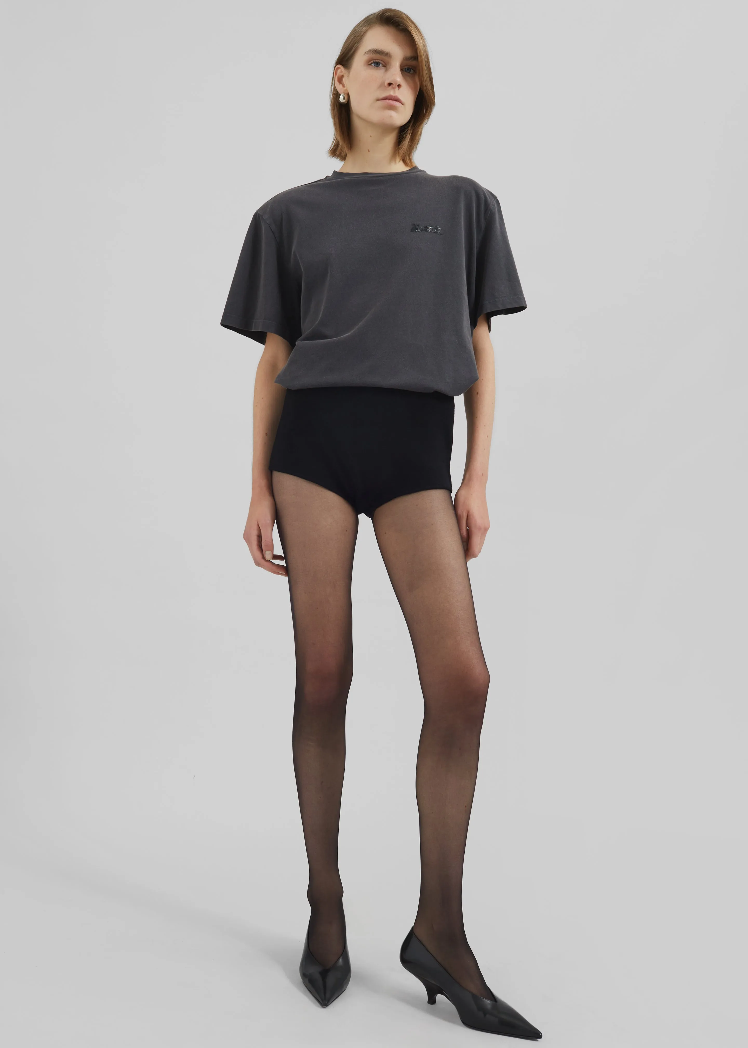 Rotate Heavy Oversized T-Shirt - Black Wash sold by Frankie Shop product image thumbnail 2