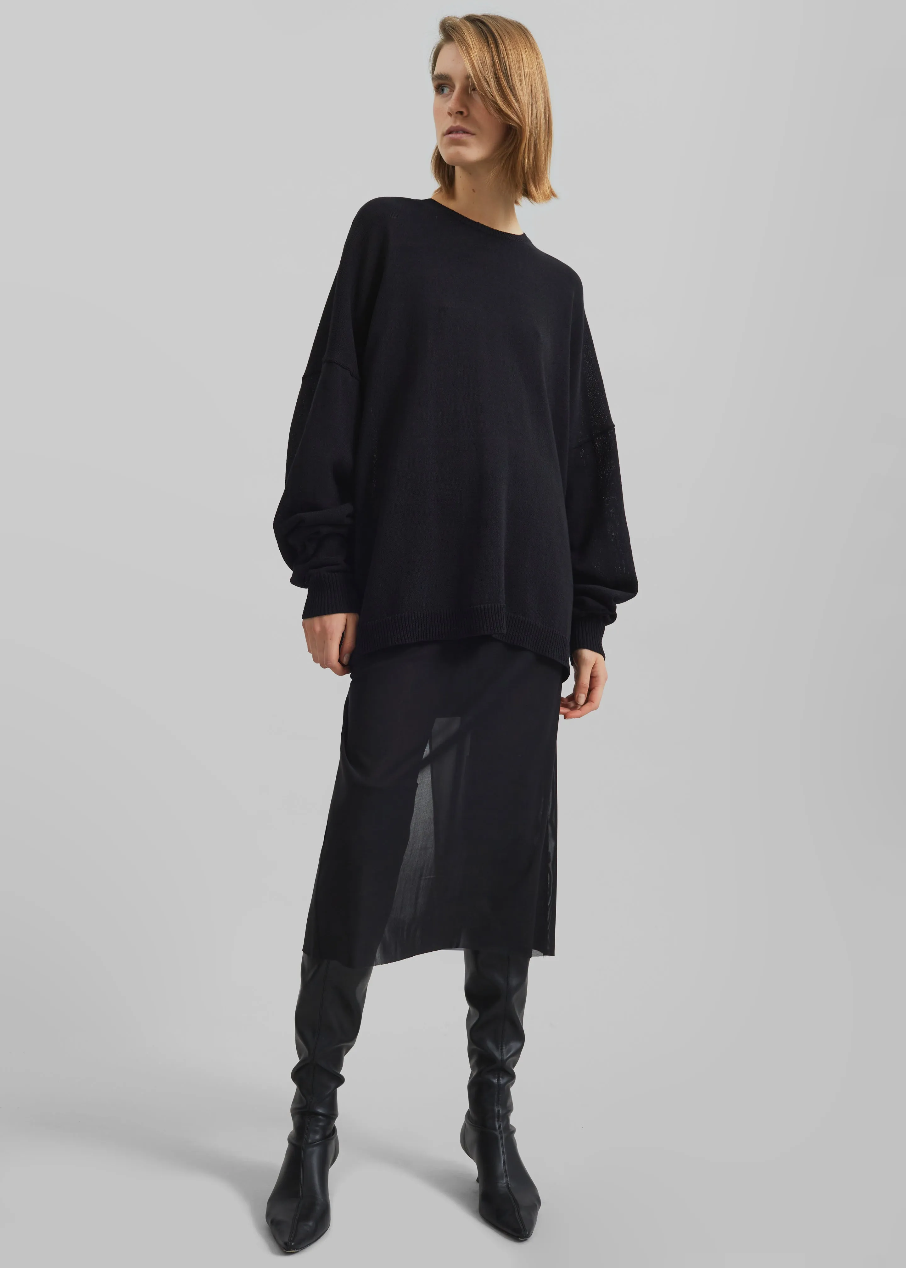 Suva Sheer Skirt - Black sold by Frankie Shop product image thumbnail 5