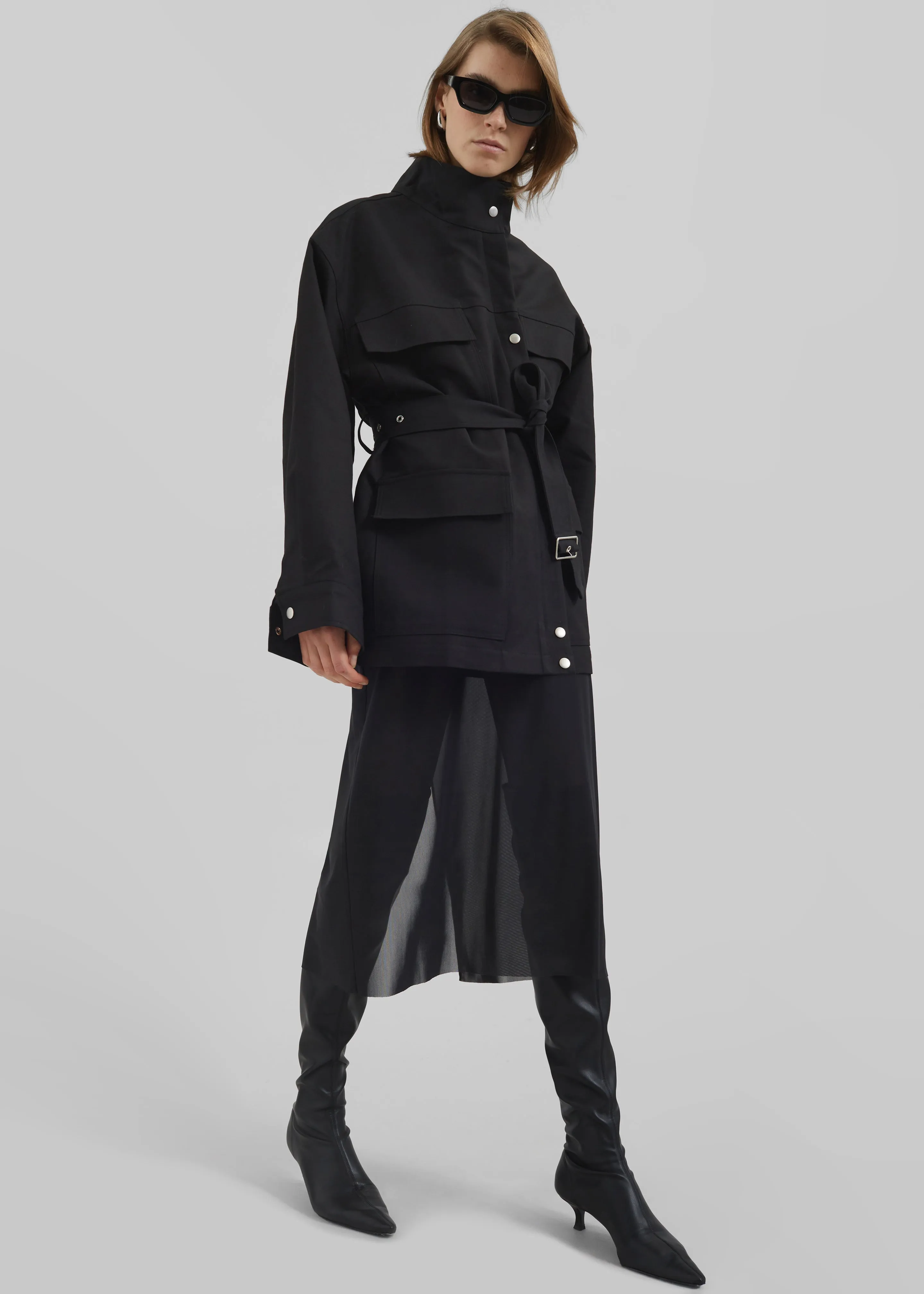 Suva Sheer Skirt - Black sold by Frankie Shop product image thumbnail 3