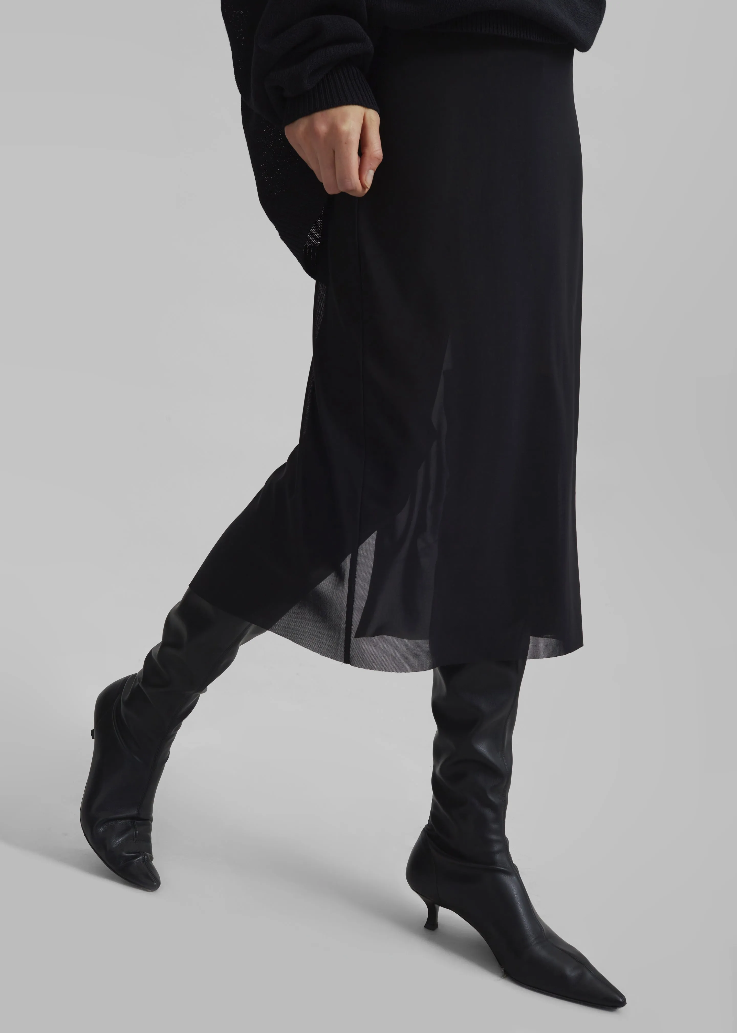 Suva Sheer Skirt - Black sold by Frankie Shop product image thumbnail 4