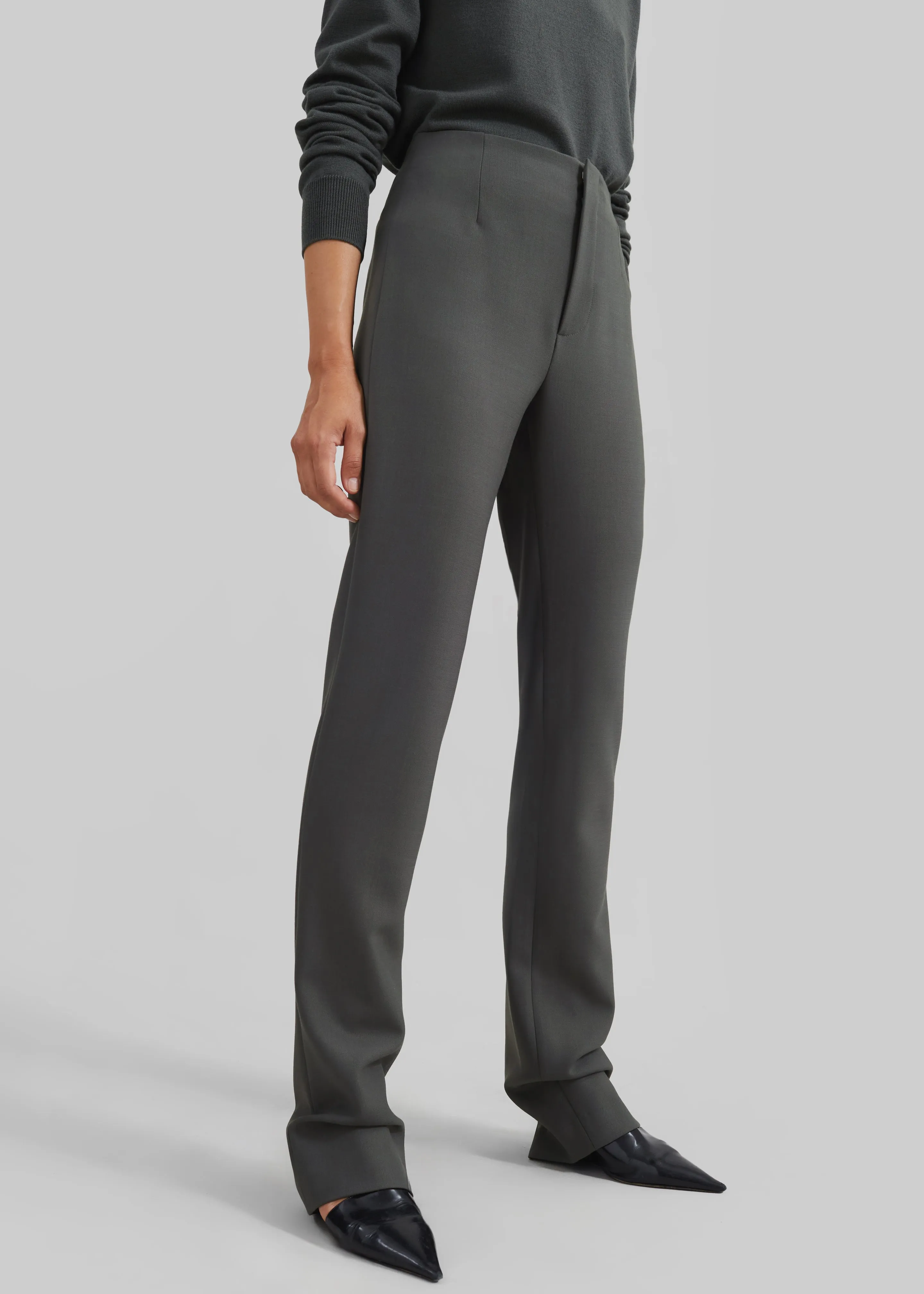 Morrison Long Trousers - Light Khaki sold by Frankie Shop