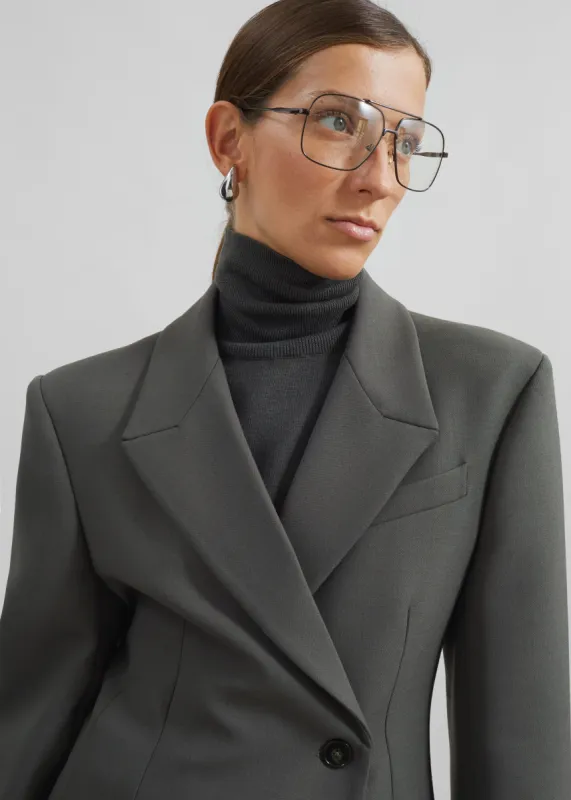 Morrison Crossover Blazer - Light Khaki sold by Frankie Shop