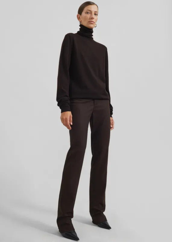 Morrison Long Trousers - Brown sold by Frankie Shop