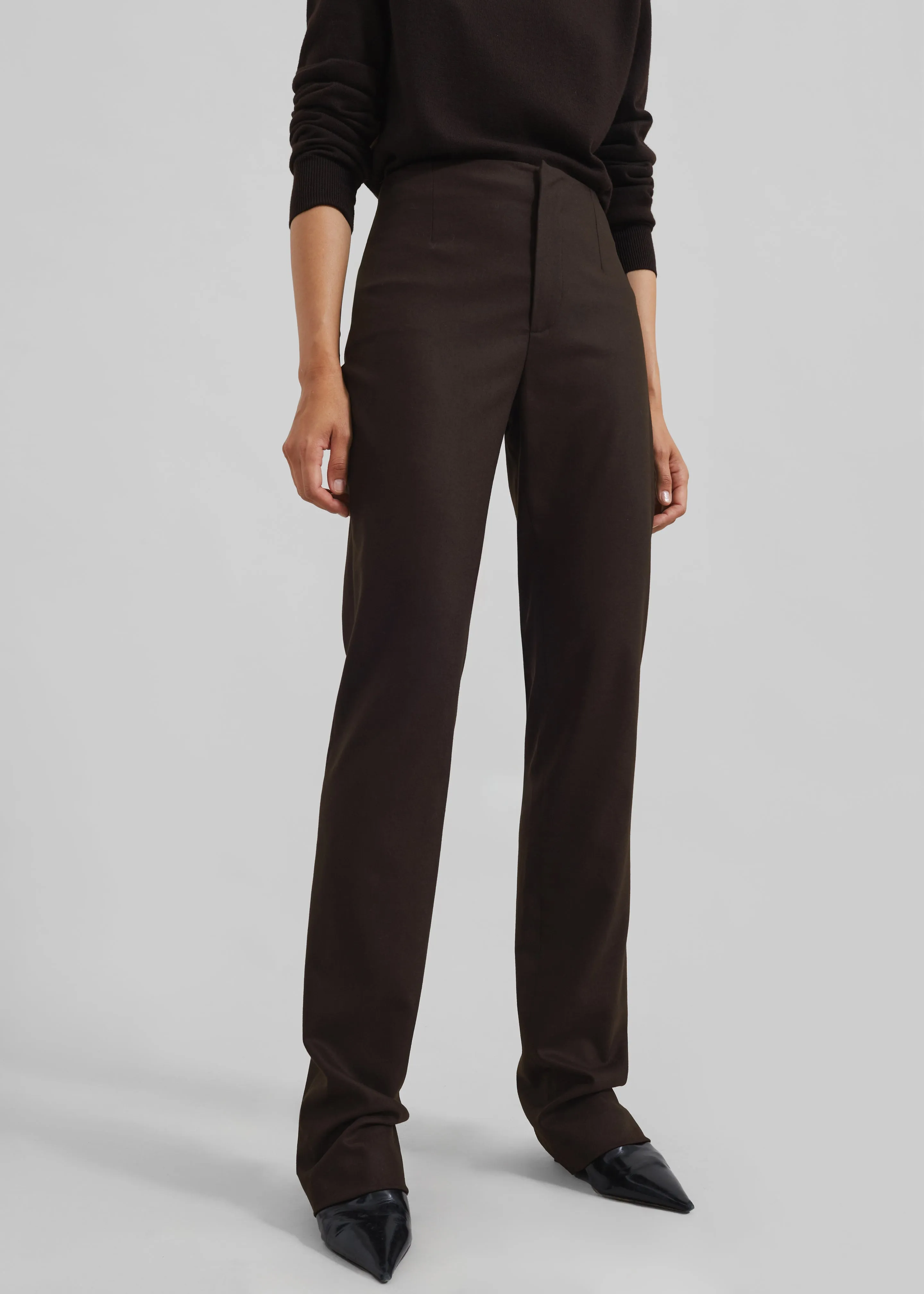 Morrison Long Trousers - Brown sold by Frankie Shop product image thumbnail 2