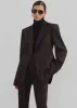 Morrison Crossover Blazer - Brown sold by Frankie Shop