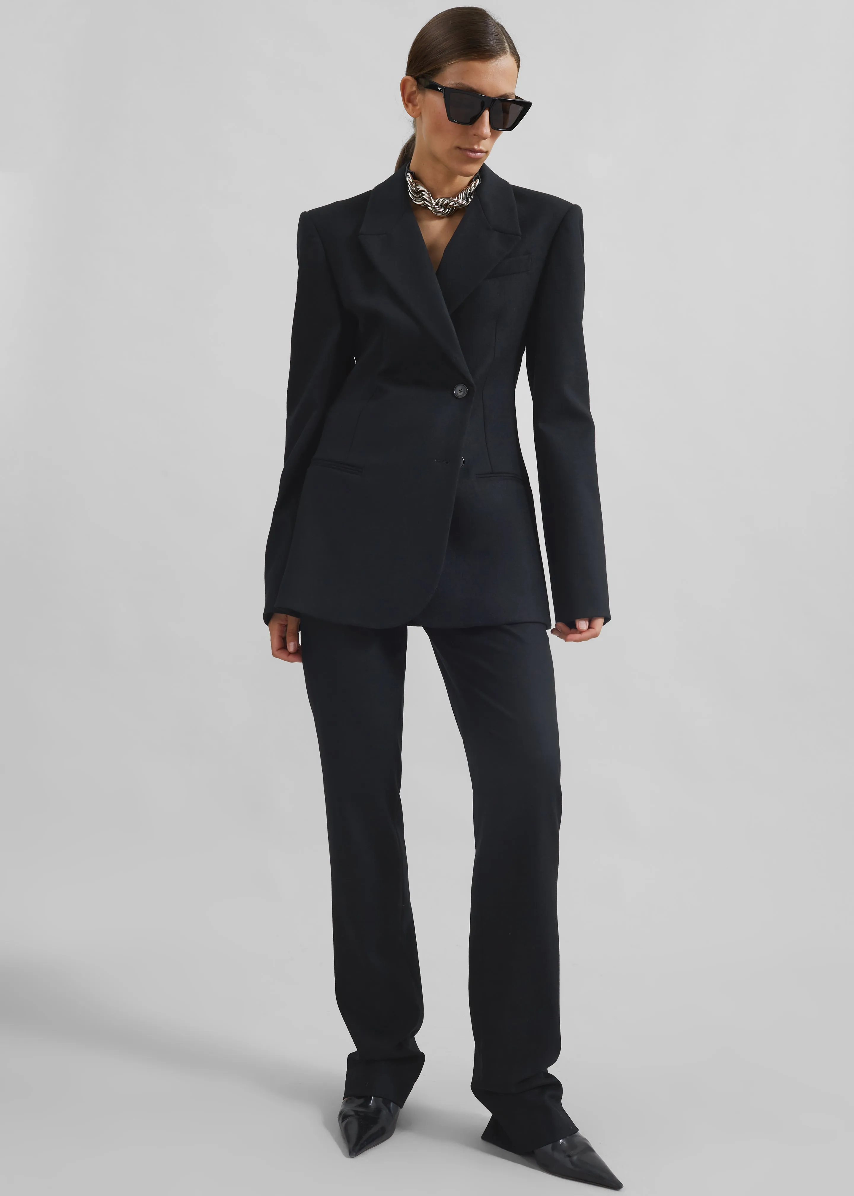Morrison Long Trousers - Black sold by Frankie Shop product image thumbnail 3