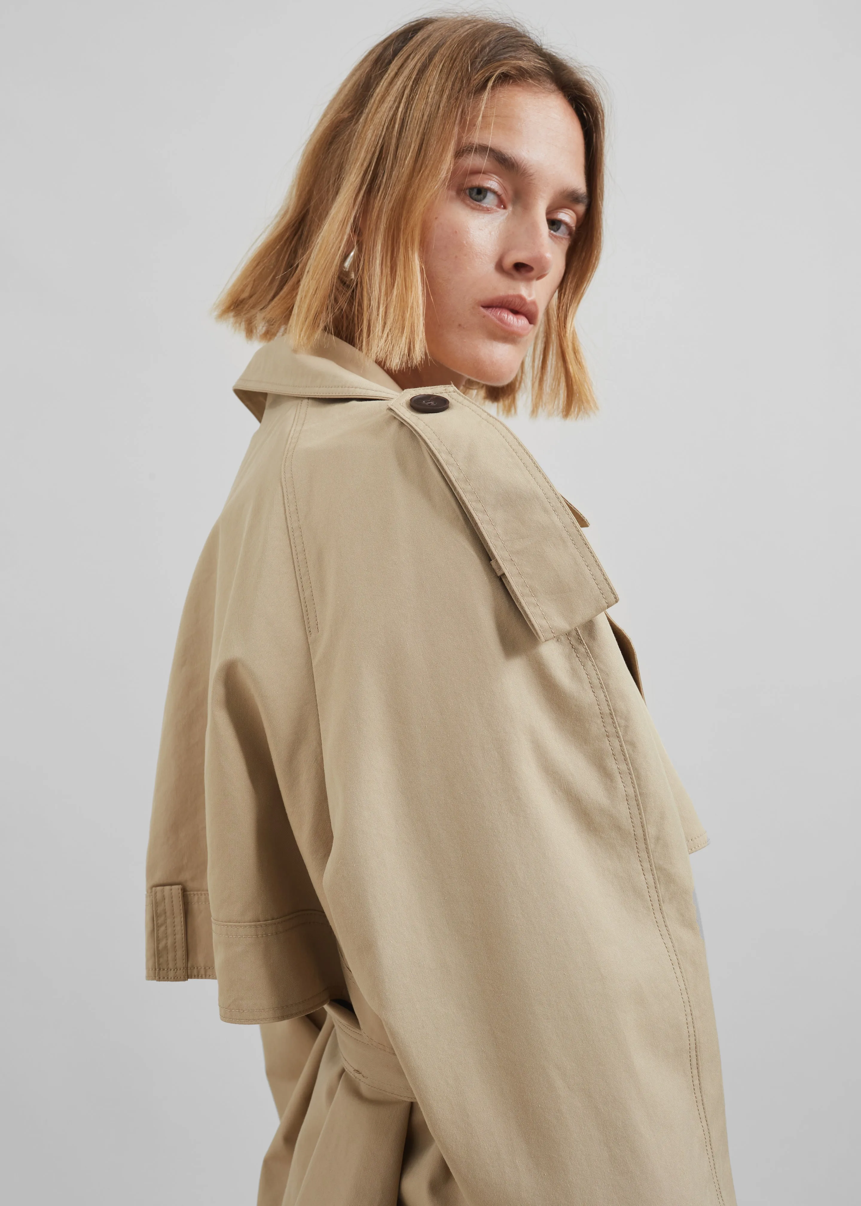 Arlington Short Trench - Beige sold by Frankie Shop product image thumbnail 5