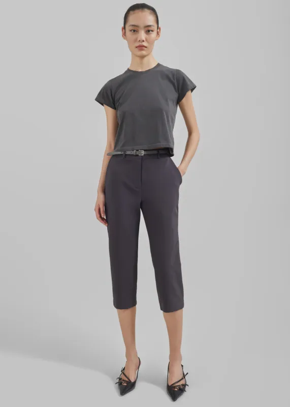 Emersyn Capri Pants - Charcoal sold by Frankie Shop