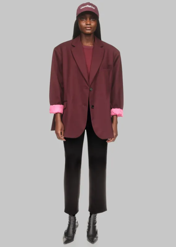 Frankie Oversized Boyfriend Blazer x Barbie™ - Burgundy sold by Frankie Shop