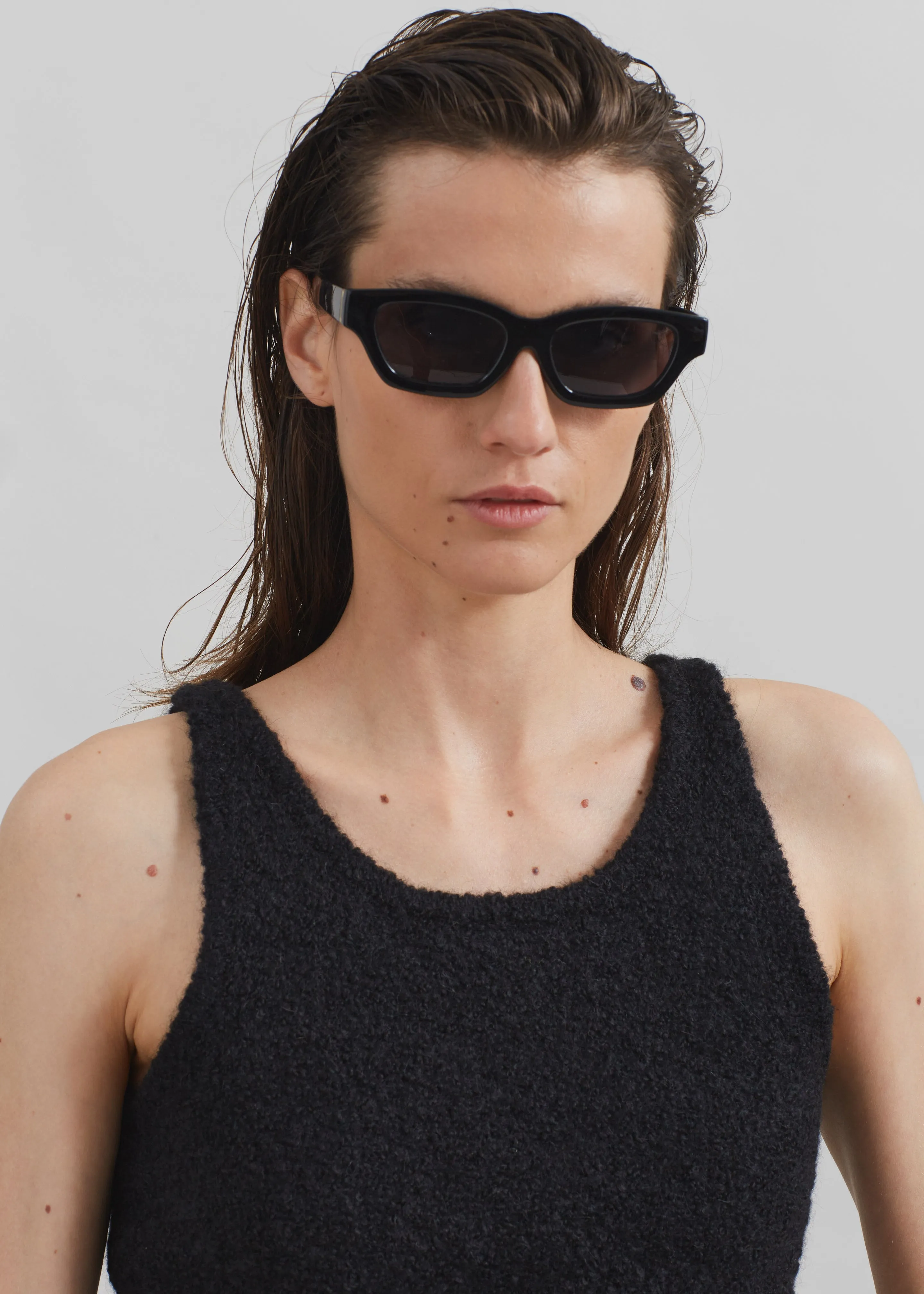 Low Classic Fluffy Sleeveless Knit Top - Black sold by Frankie Shop product image thumbnail 2