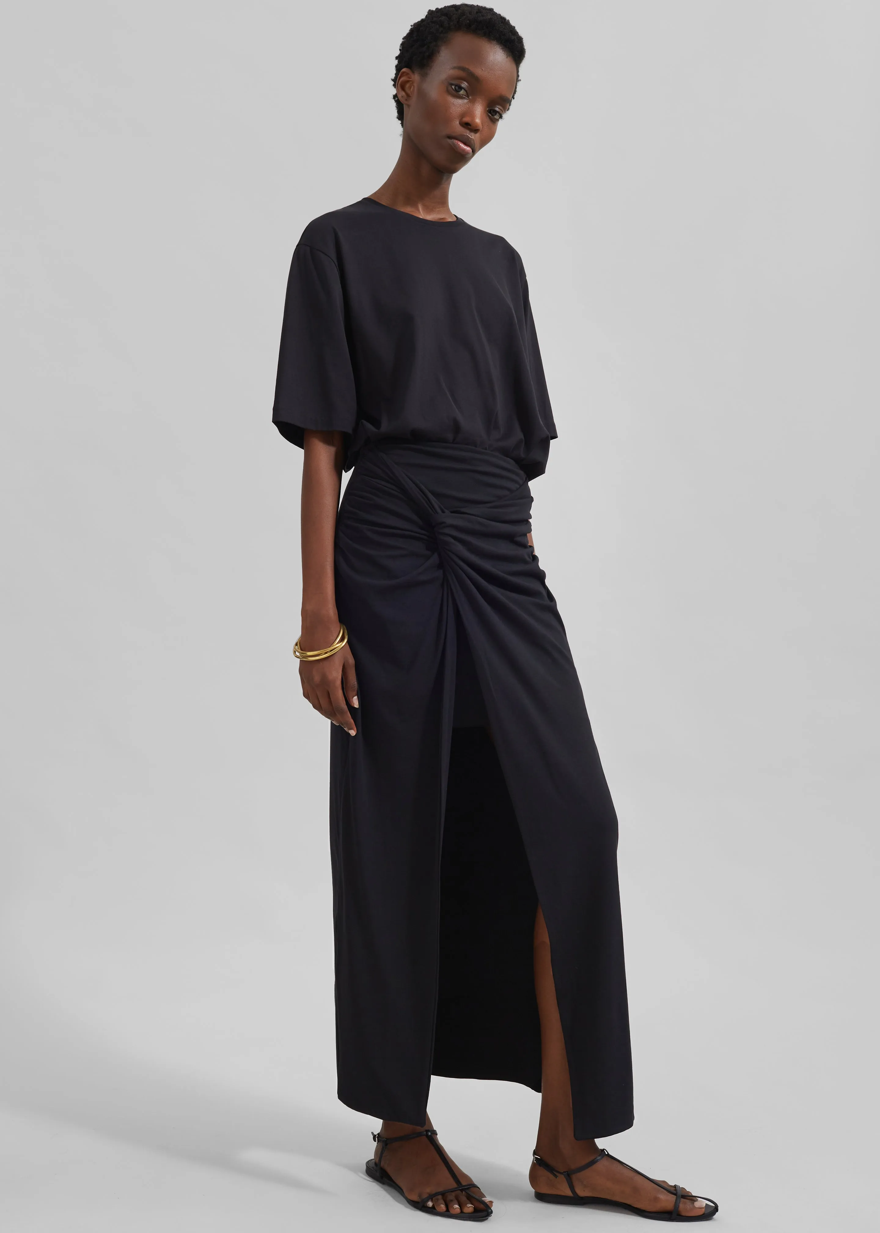 Harper Soft Organic T-Shirt - Black sold by Frankie Shop product image thumbnail 4