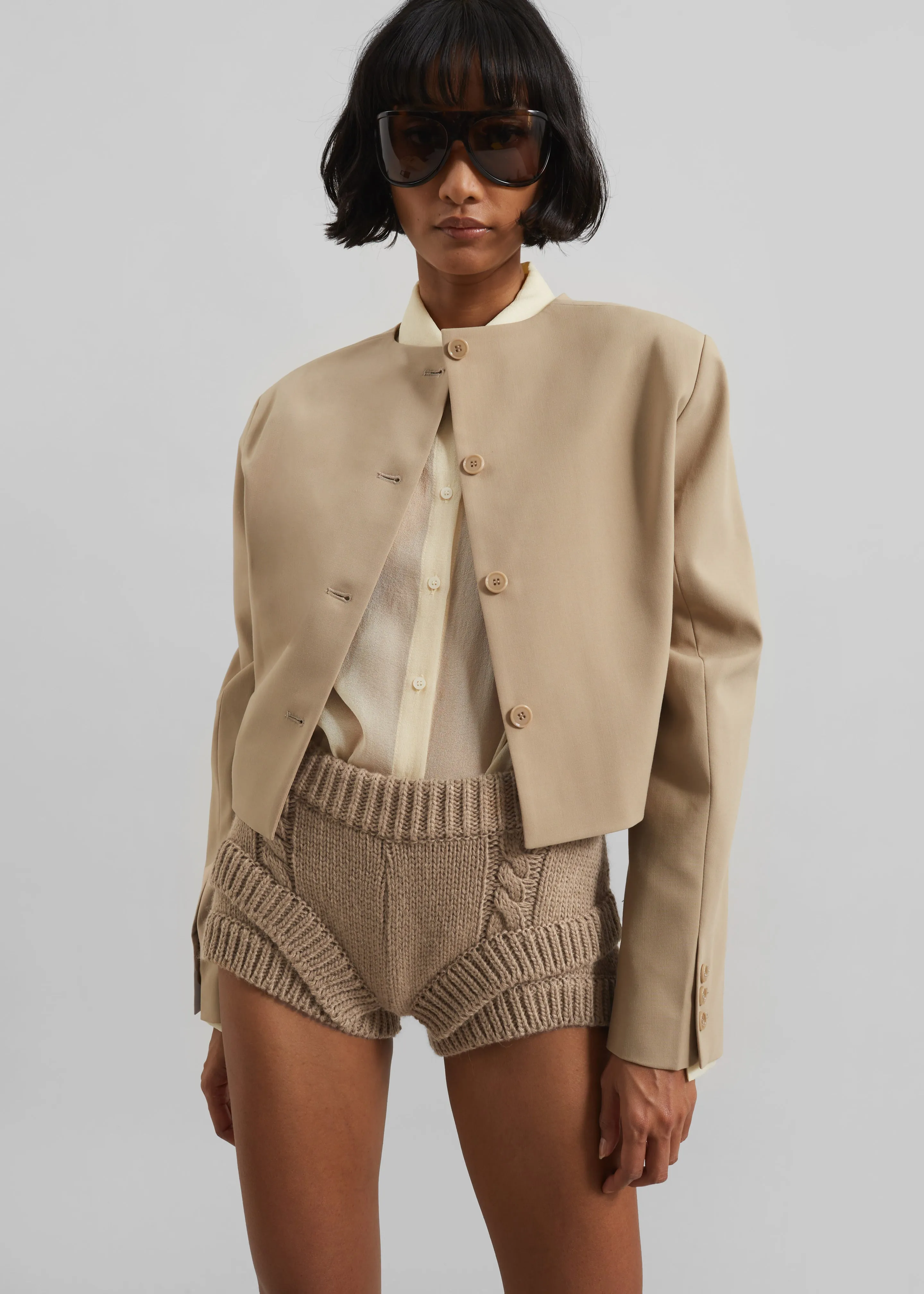 Tamsin Blouse - Beige sold by Frankie Shop product image thumbnail 5