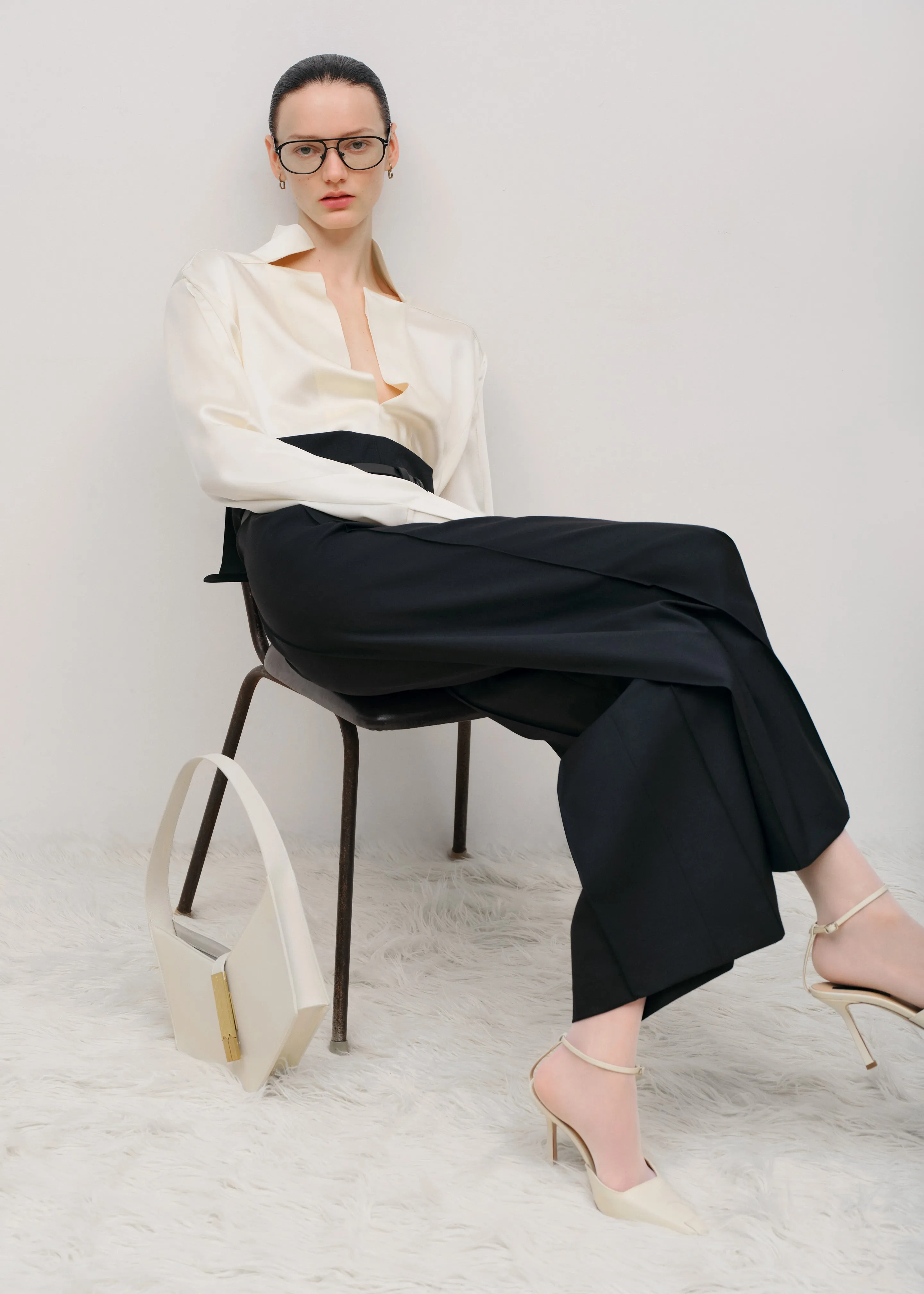 Bevza Belted Square Culottes - Black sold by Frankie Shop