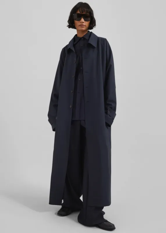 Shay Trench Coat - Dark Navy sold by Frankie Shop