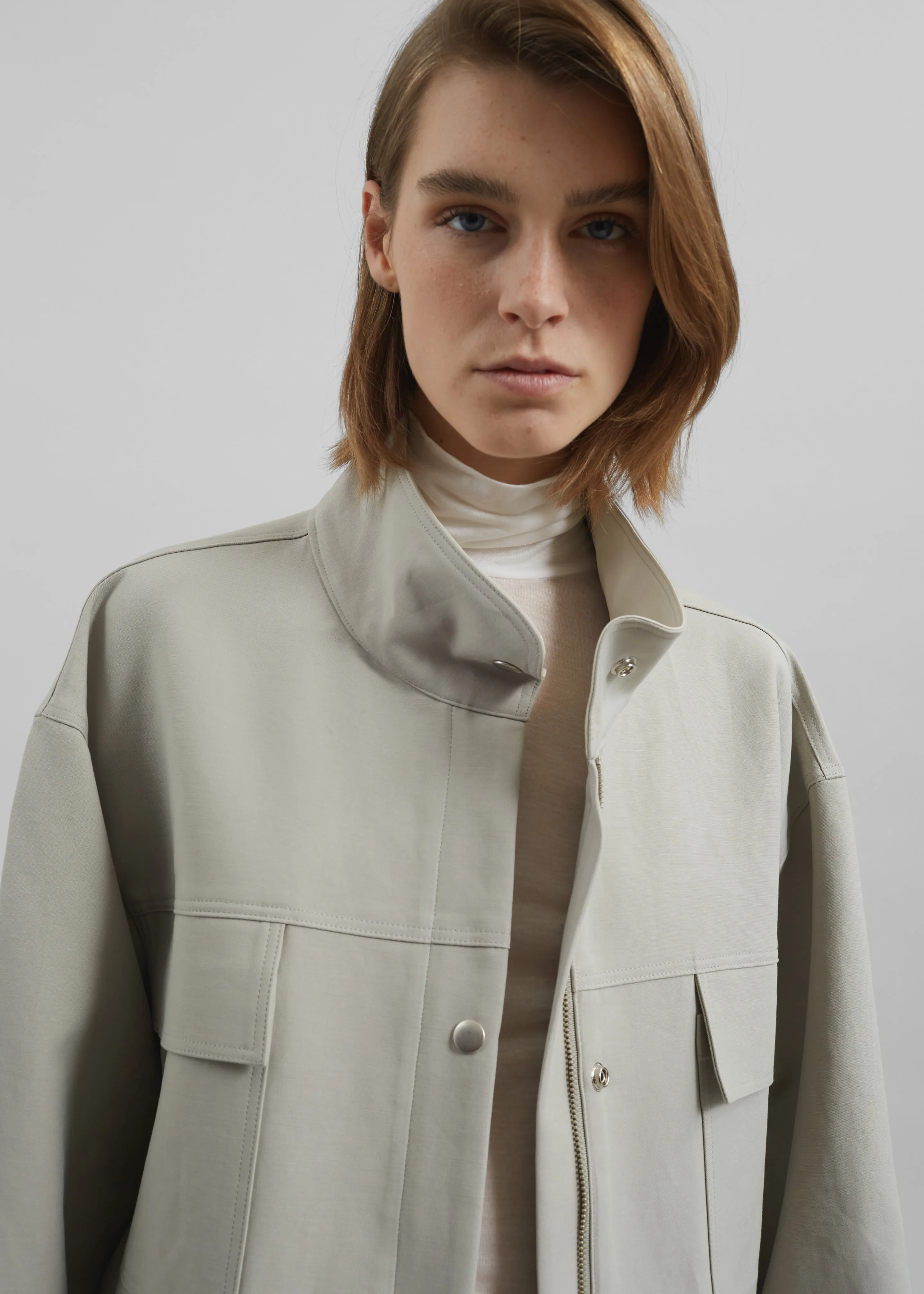 Evren Sheer Turtleneck - White sold by Frankie Shop product image thumbnail 5
