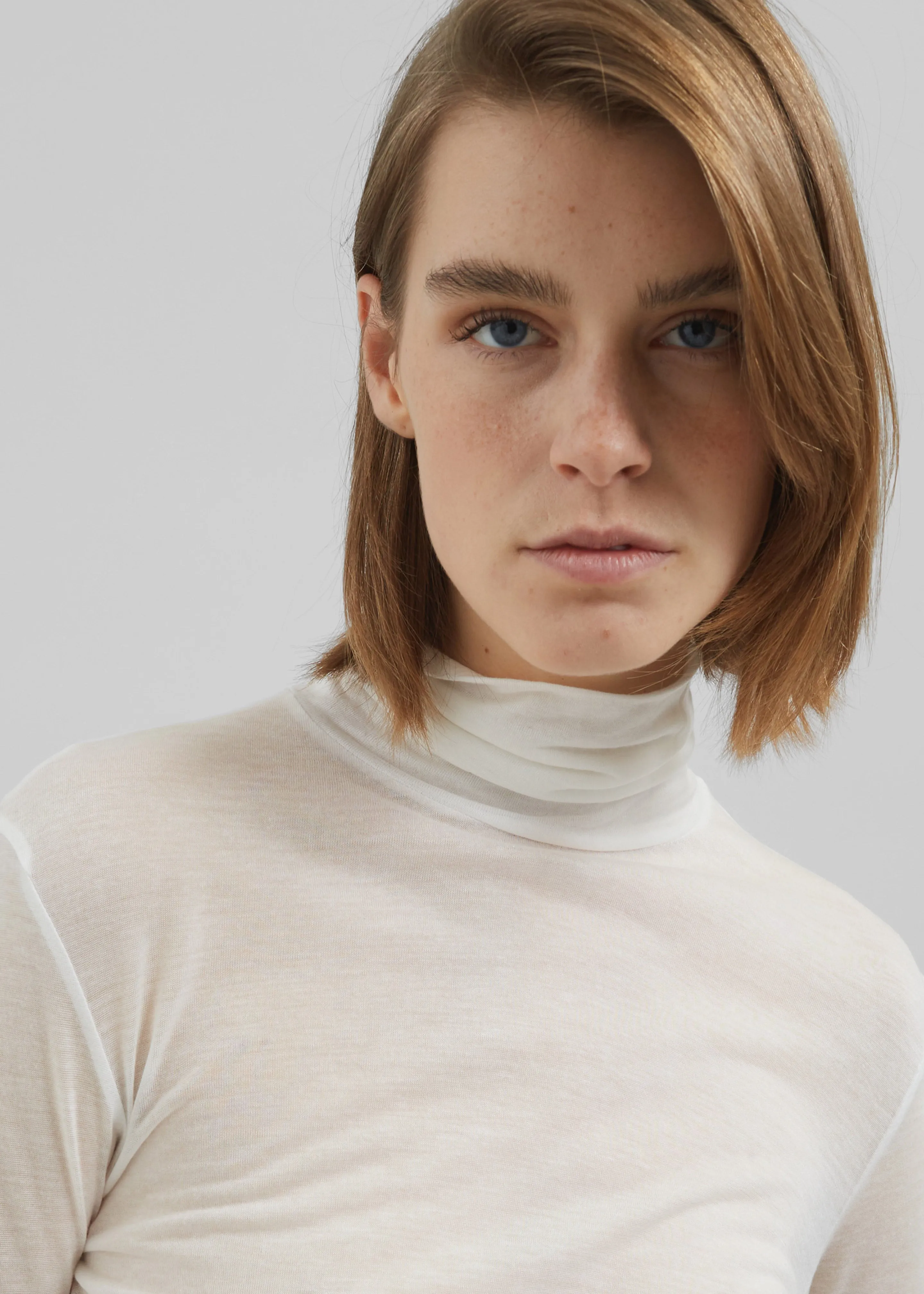 Evren Sheer Turtleneck - White sold by Frankie Shop product image thumbnail 2