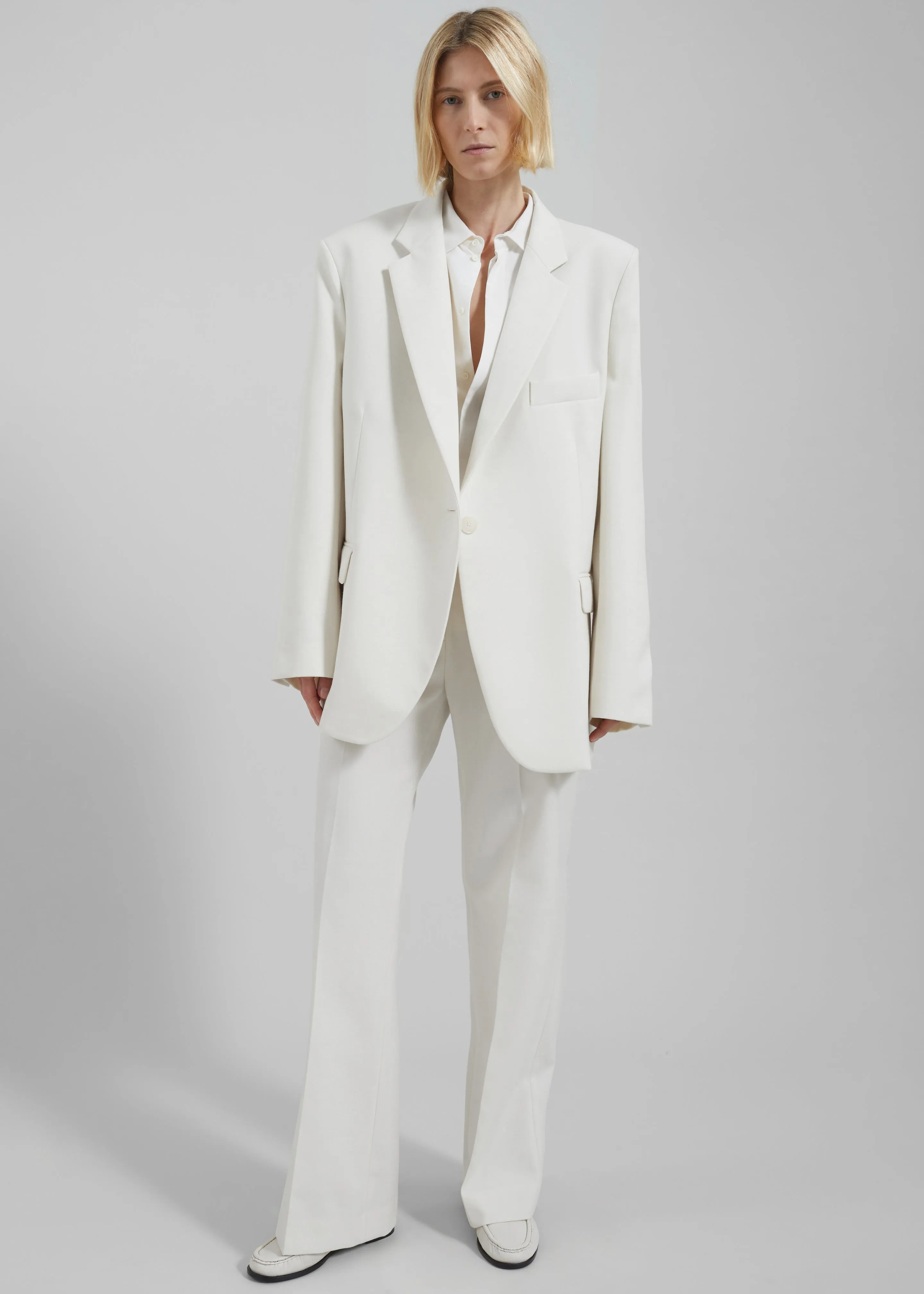 Lyra Oversized Blazer - White sold by Frankie Shop product image thumbnail 4