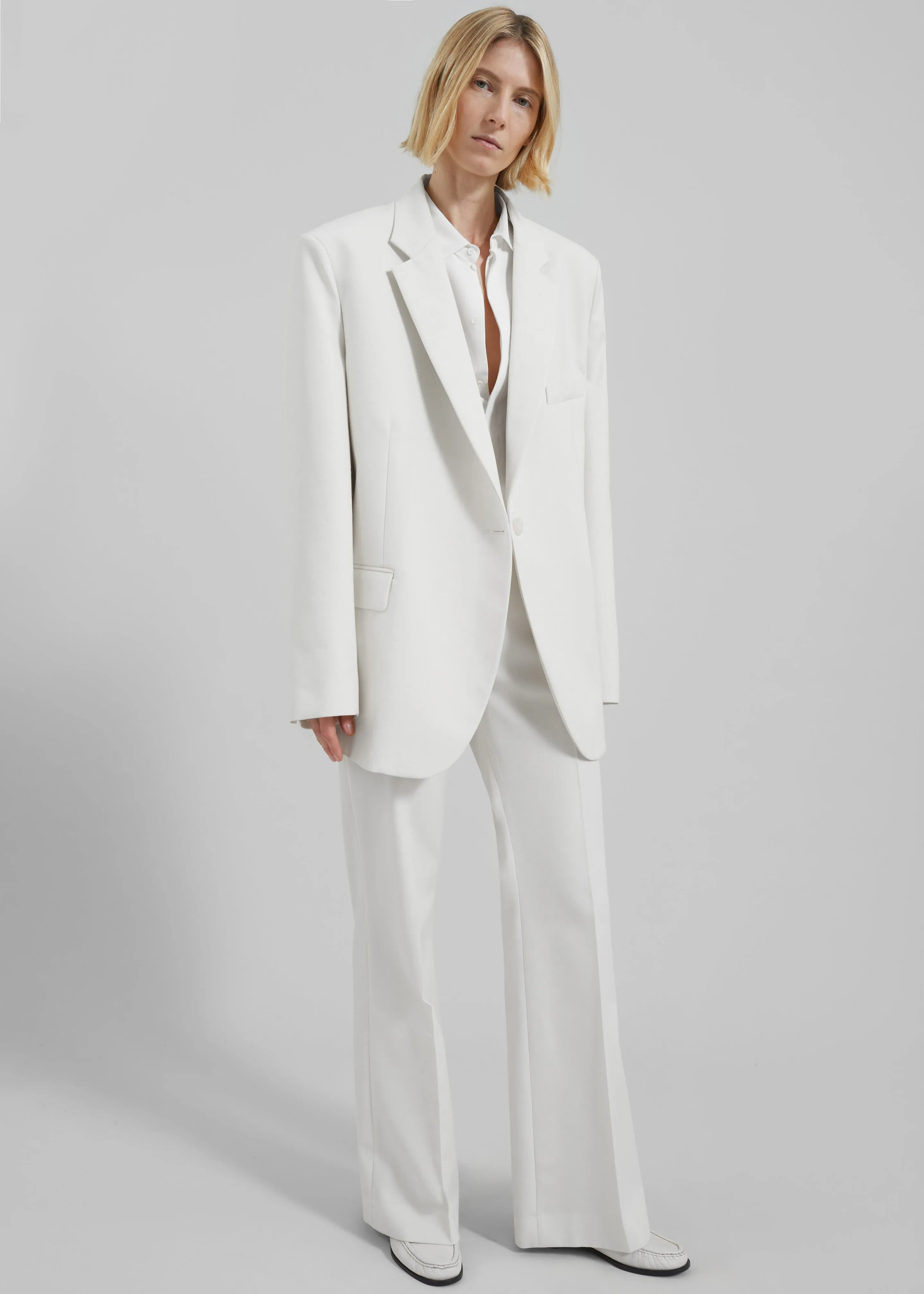 Lyra Oversized Blazer - White sold by Frankie Shop product image thumbnail 2