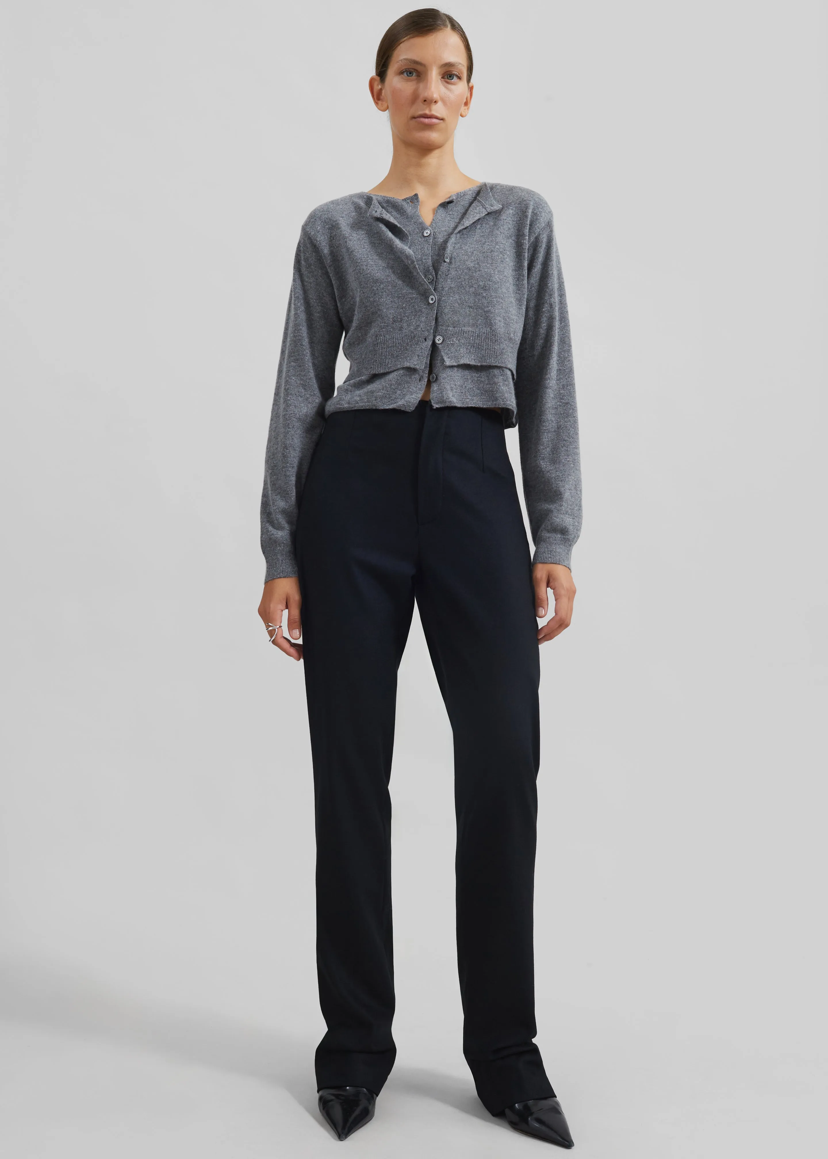 Simi Layered Cardigan - Grey sold by Frankie Shop product image thumbnail 3