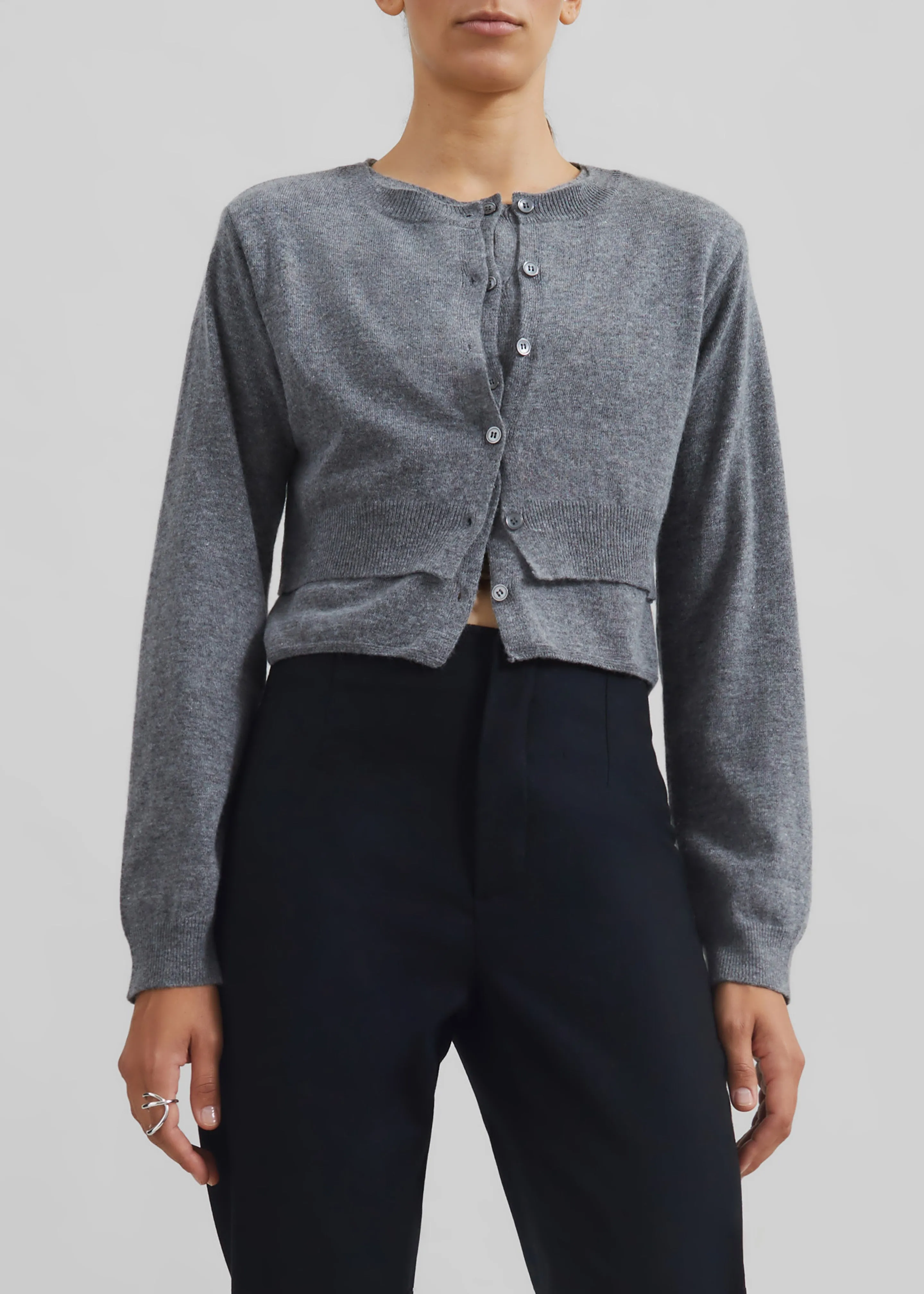 Simi Layered Cardigan - Grey sold by Frankie Shop product image thumbnail 2