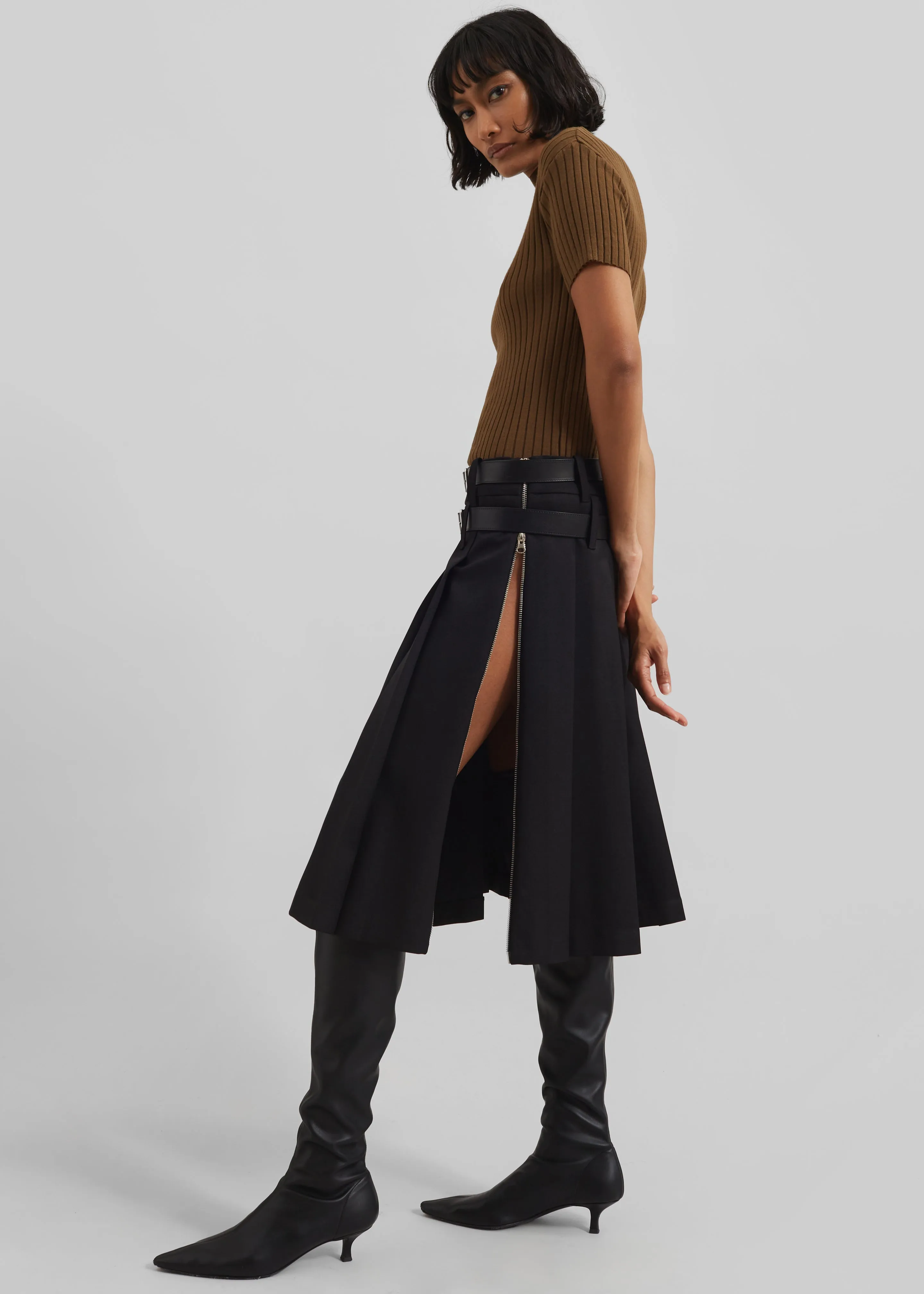 Sarina Pleated Skirt - Black sold by Frankie Shop product image thumbnail 3