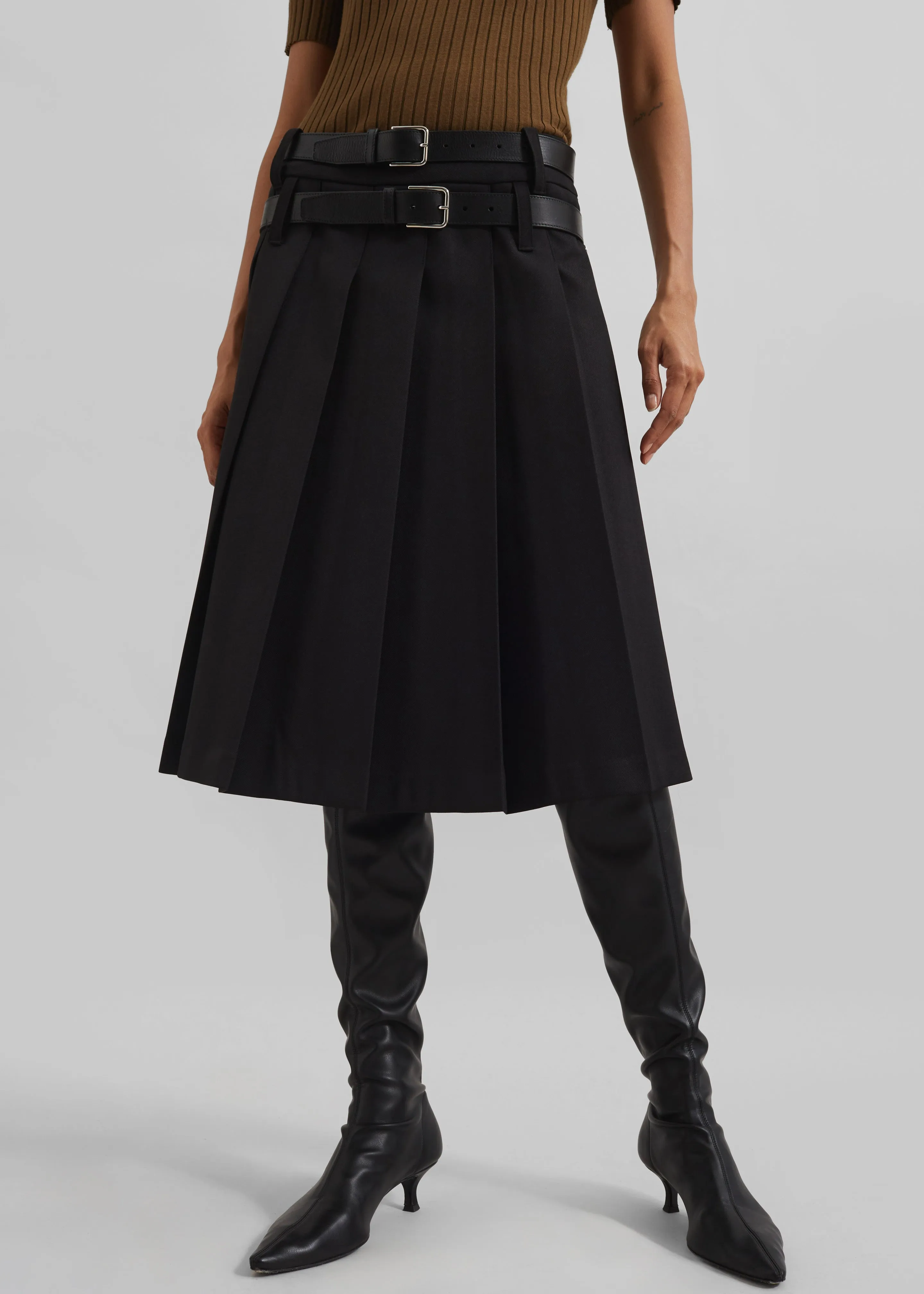 Sarina Pleated Skirt - Black sold by Frankie Shop product image thumbnail 4
