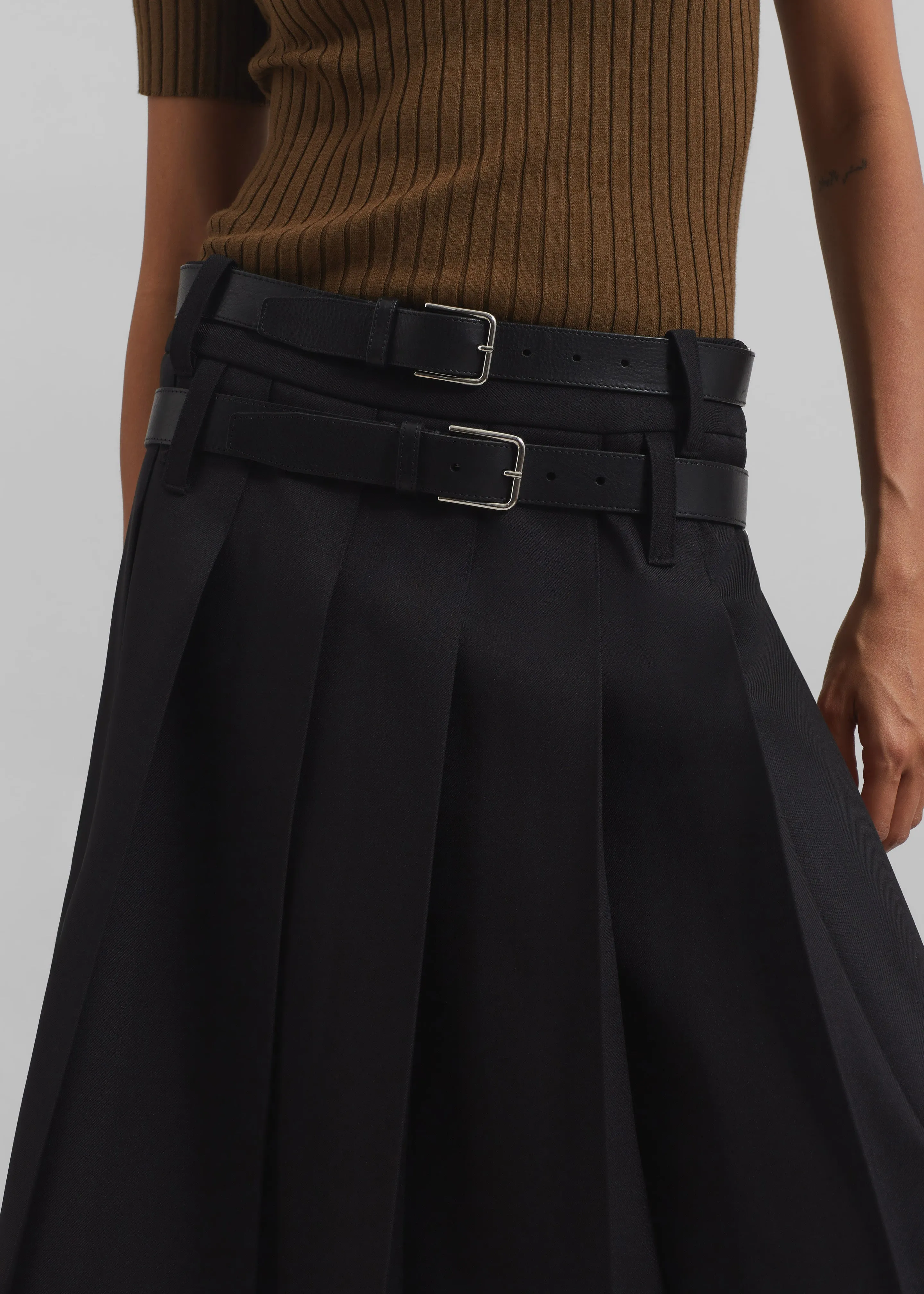 Sarina Pleated Skirt - Black sold by Frankie Shop product image thumbnail 5