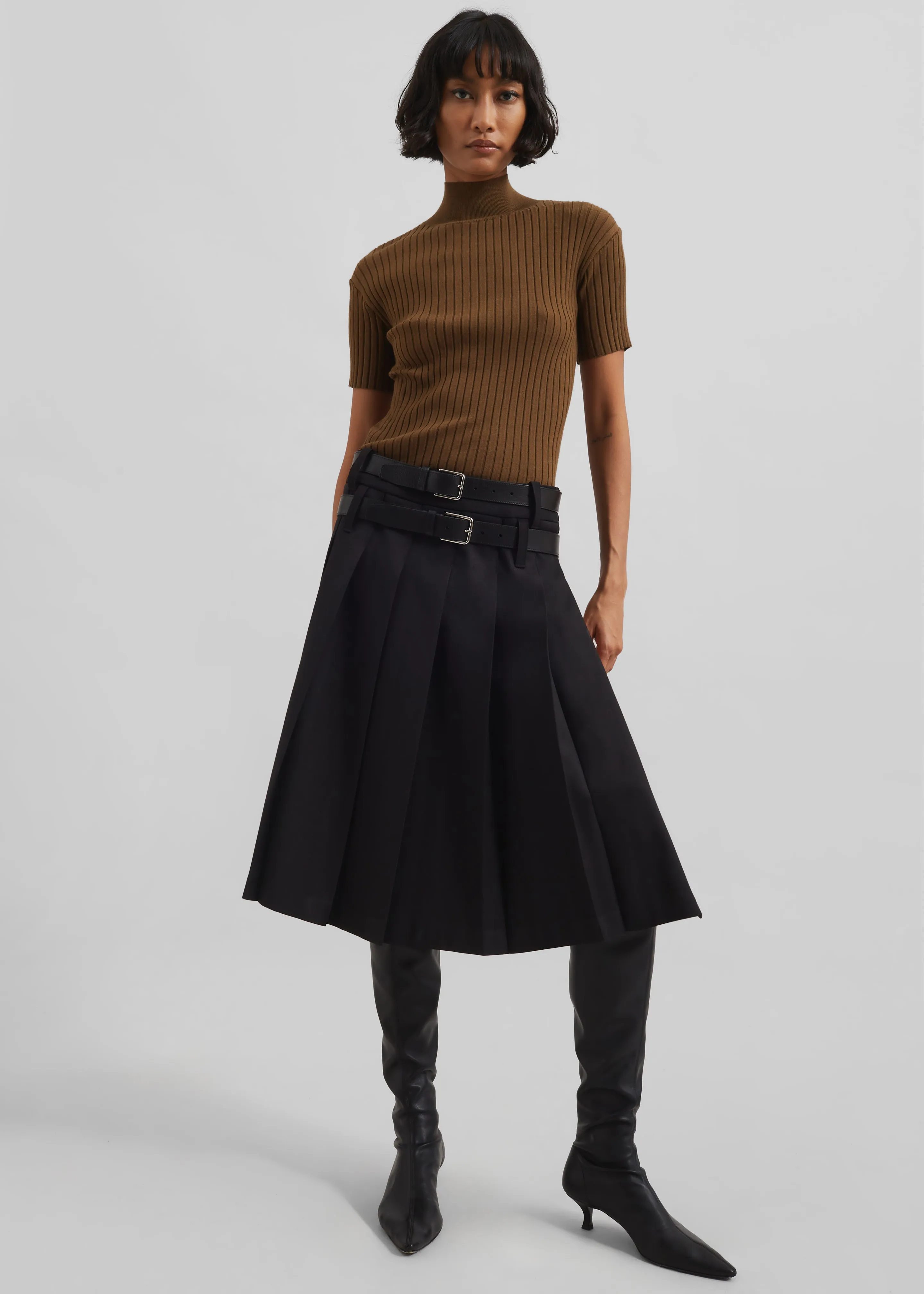 Sarina Pleated Skirt - Black sold by Frankie Shop product image thumbnail 2