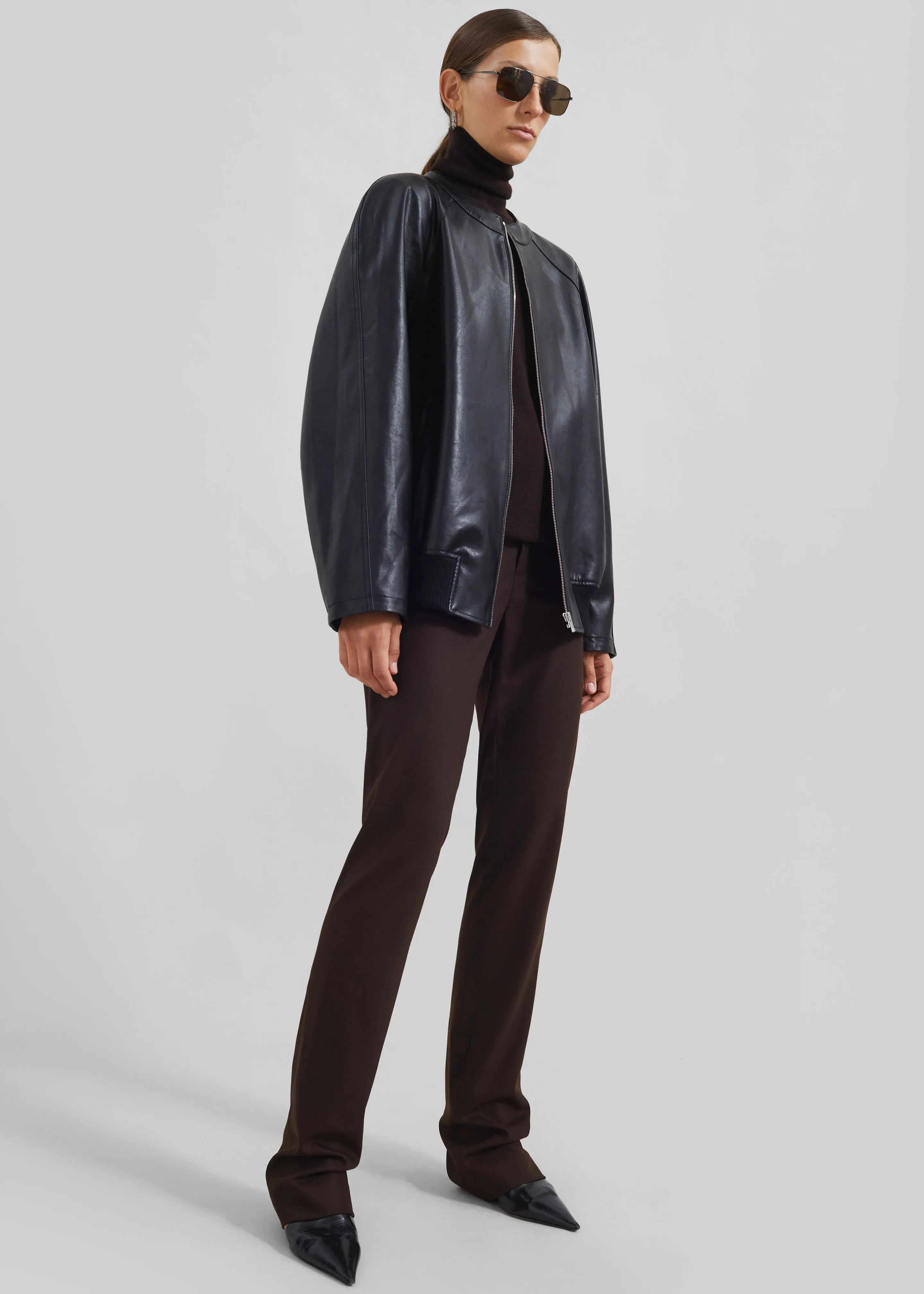 Xyla Faux Leather Jacket - Black sold by Frankie Shop product image thumbnail 2