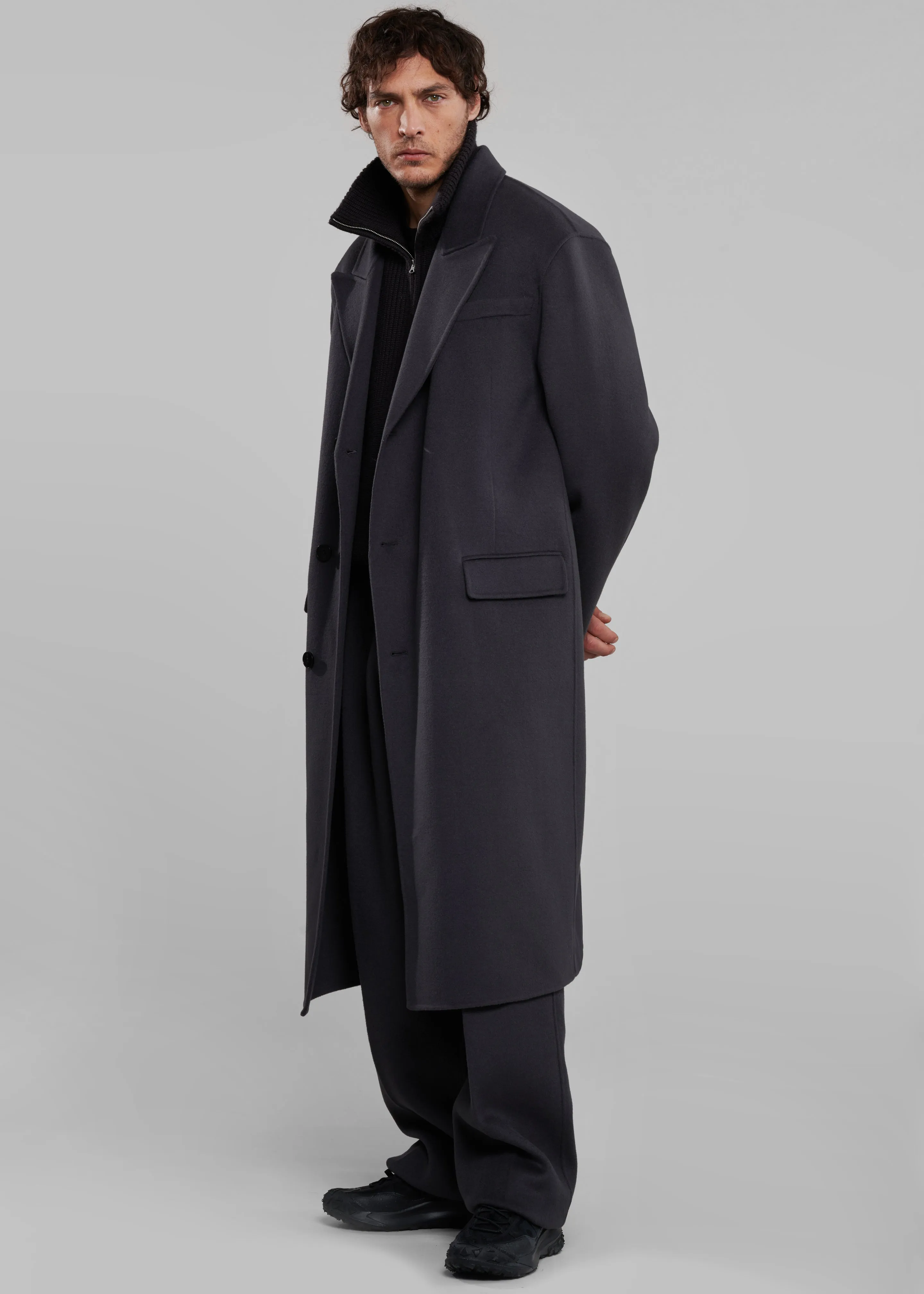 Paxton Wool Coat - Dark Grey sold by Frankie Shop product image thumbnail 3