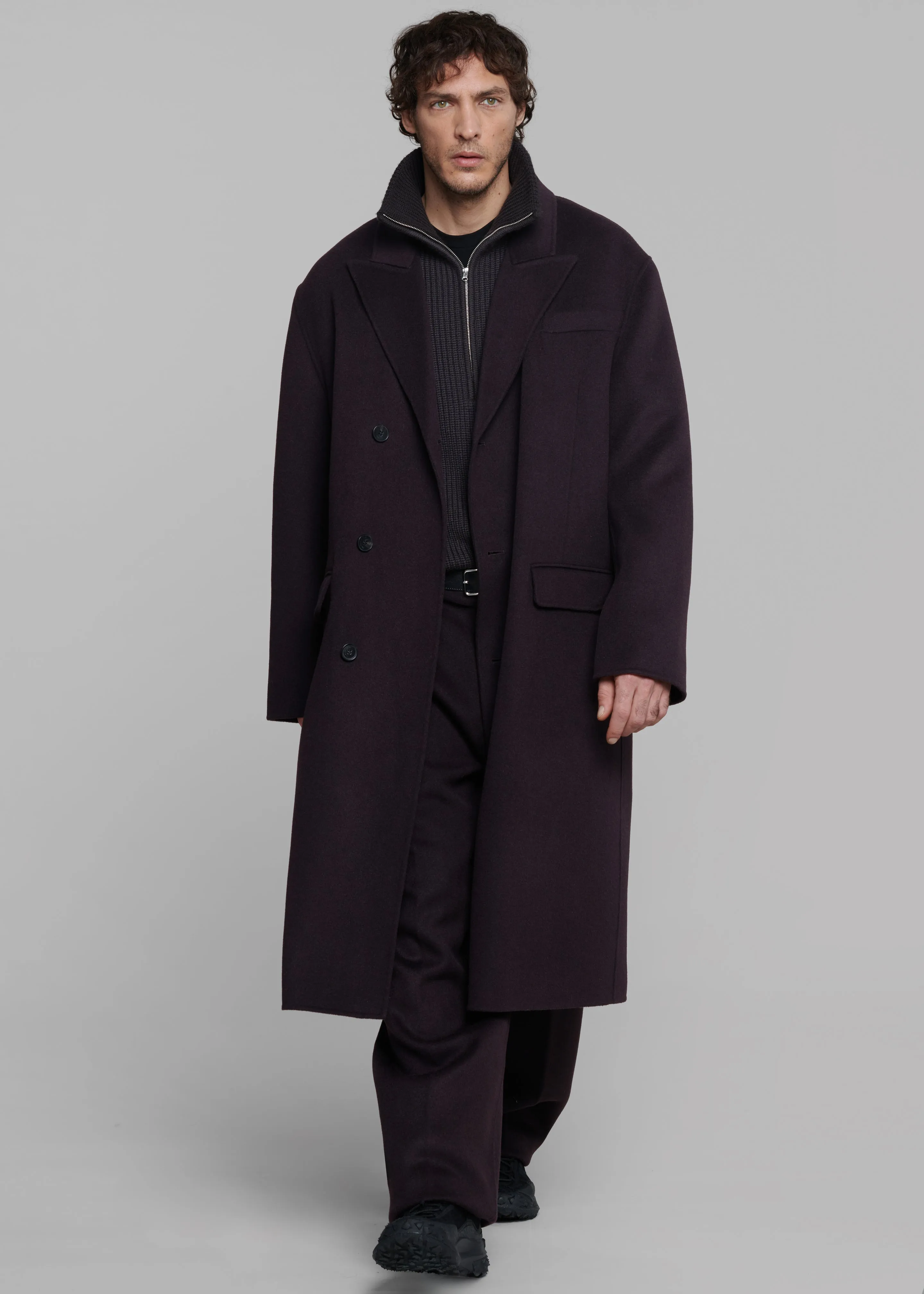 Paxton Wool Coat - Dark Plum sold by Frankie Shop product image thumbnail 5