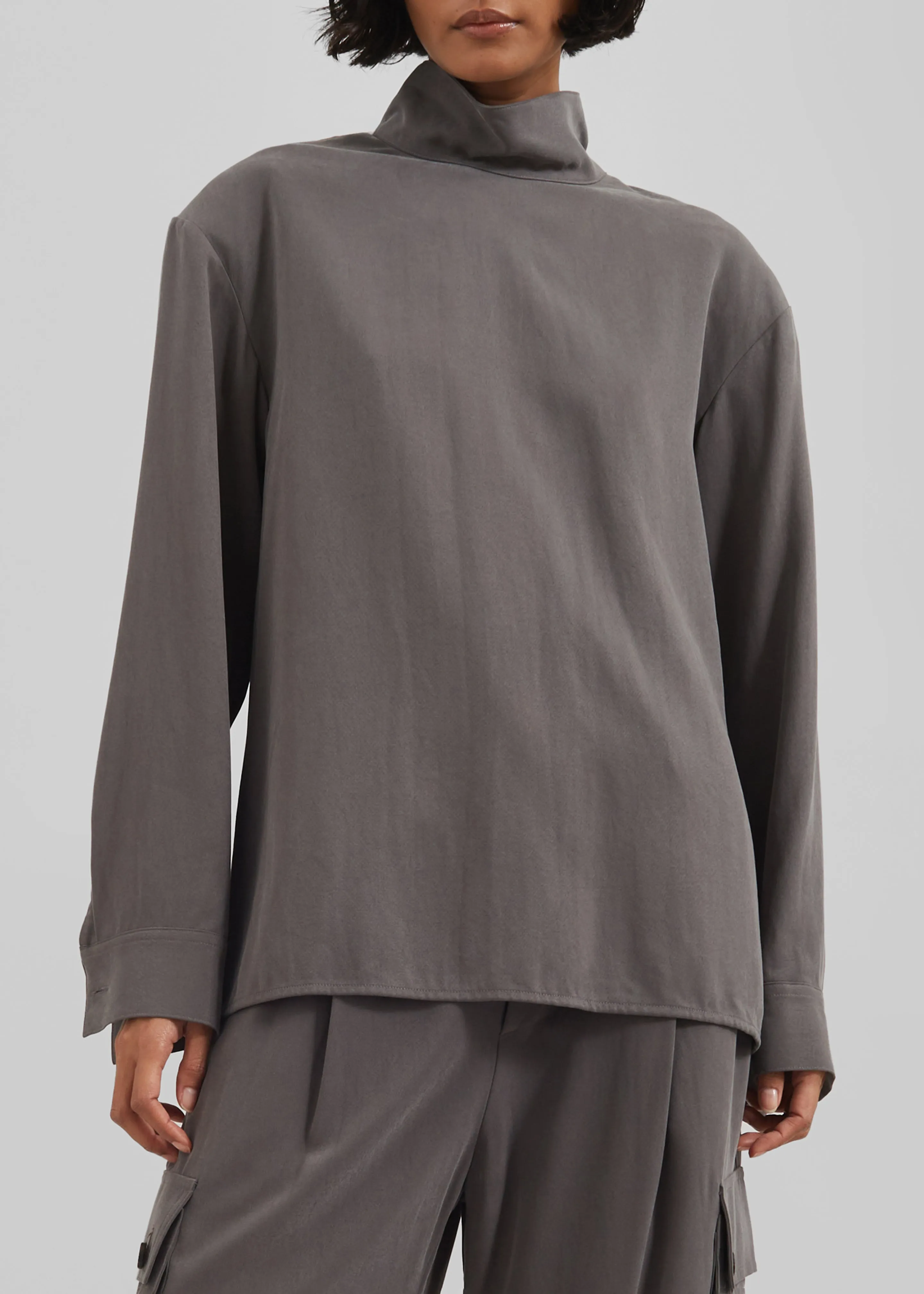 Nyro Blouse - Charcoal sold by Frankie Shop product image thumbnail 5