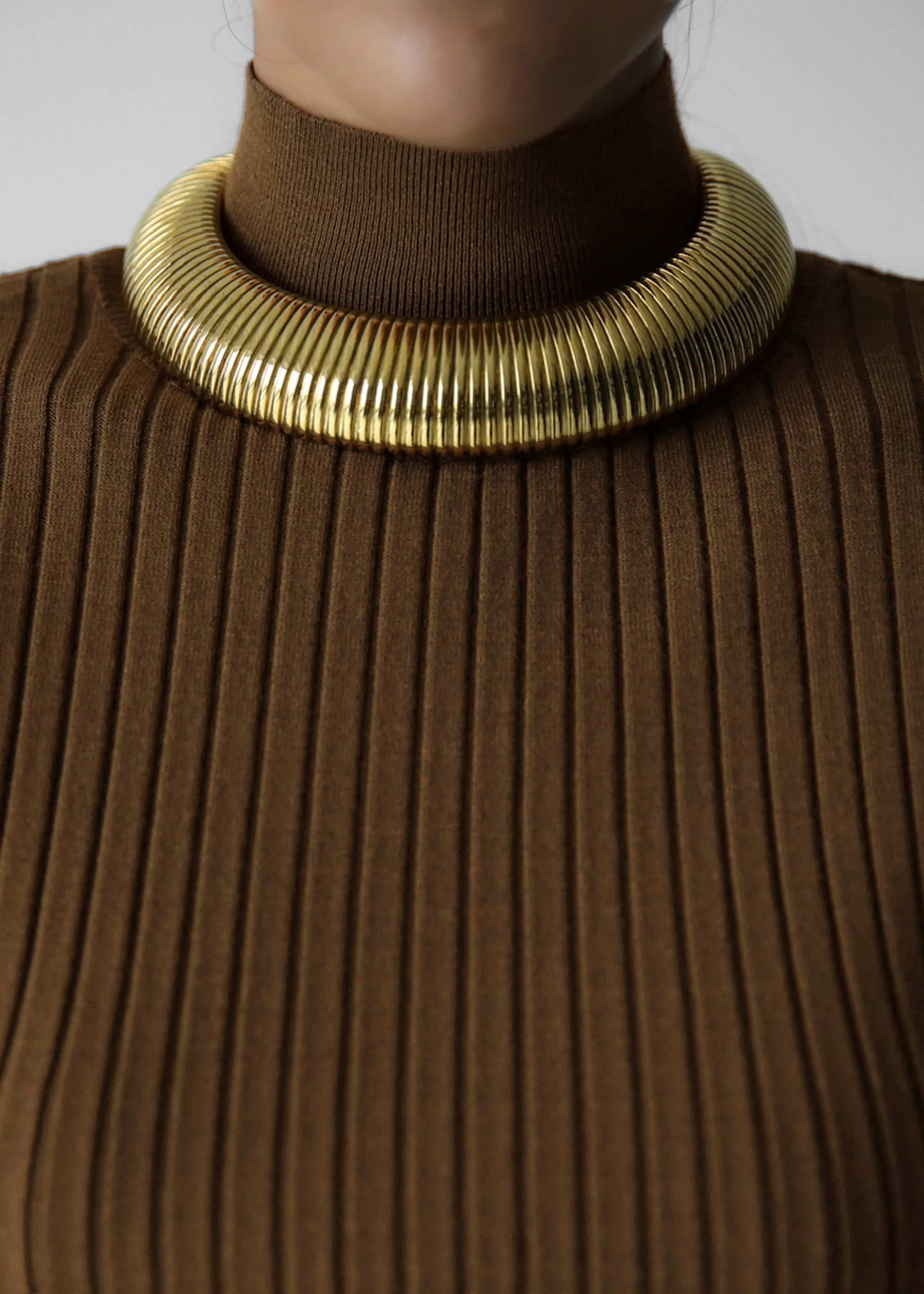 Jennis Turtleneck Top - Olive Brown sold by Frankie Shop product image thumbnail 3
