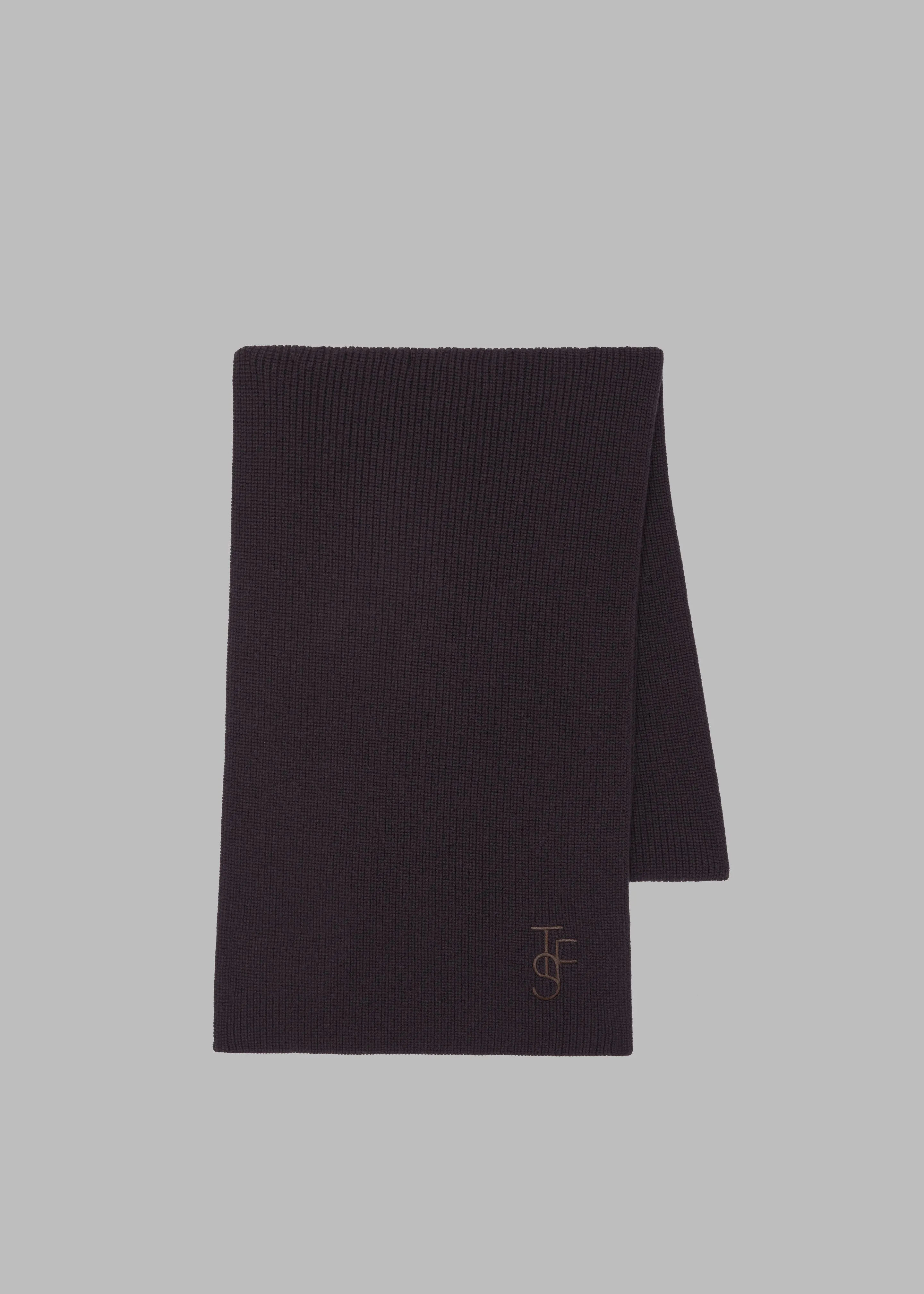 Colton Wool Scarf - Dark Plum sold by Frankie Shop product image thumbnail 2