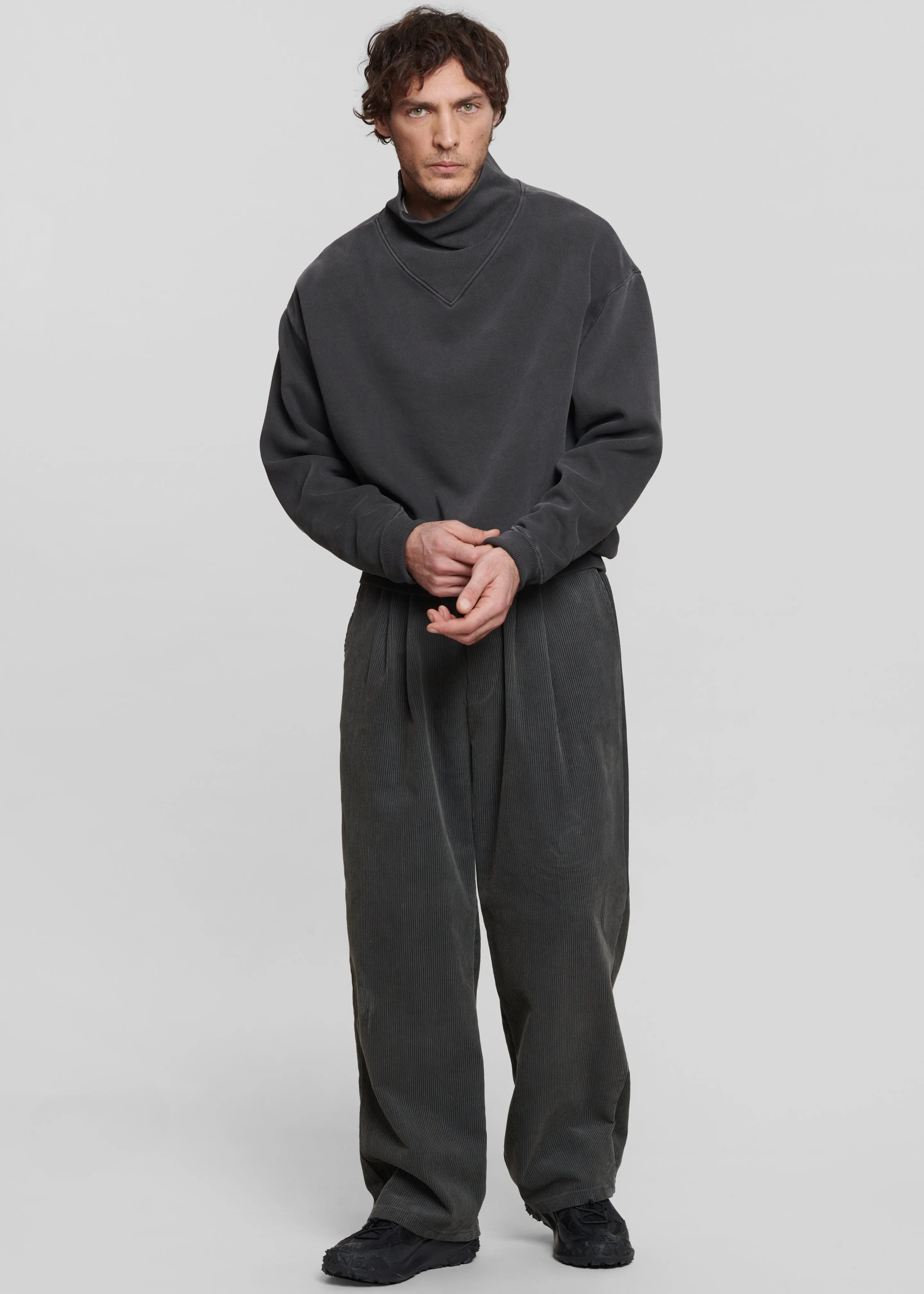 Brixton Corduroy Joggers - Charcoal sold by Frankie Shop product image thumbnail 4