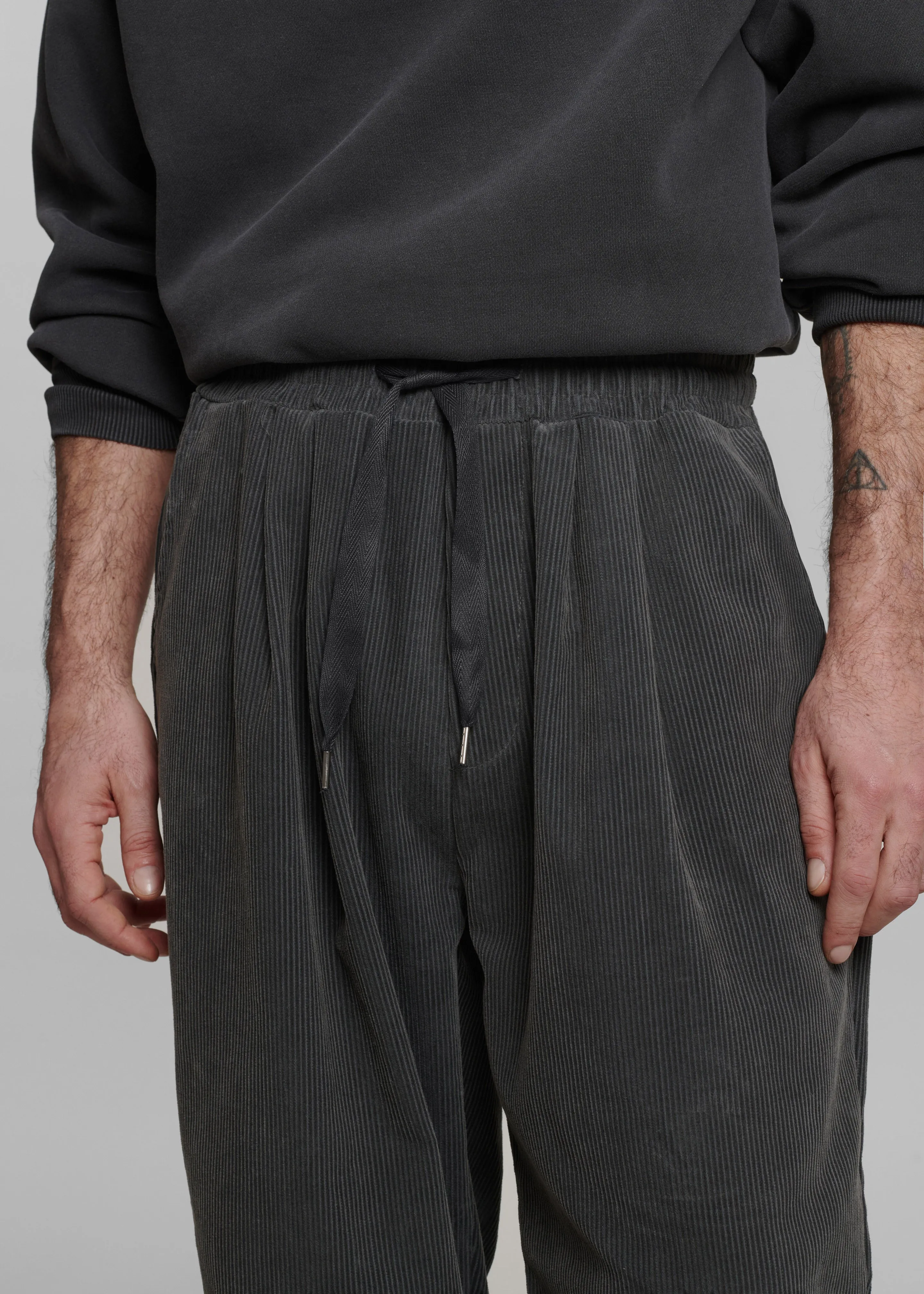 Brixton Corduroy Joggers - Charcoal sold by Frankie Shop product image thumbnail 3
